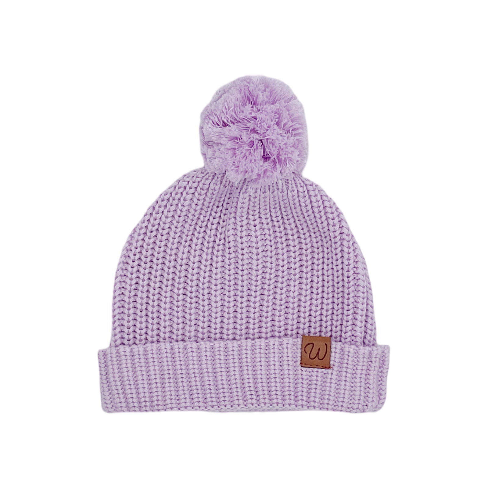 Knitted Beanie (0-6 Months) - Violet Sky - Bubbadue