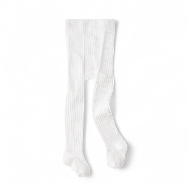 Cotton Baby Stockings (3-6 Months) - White - Bubbadue