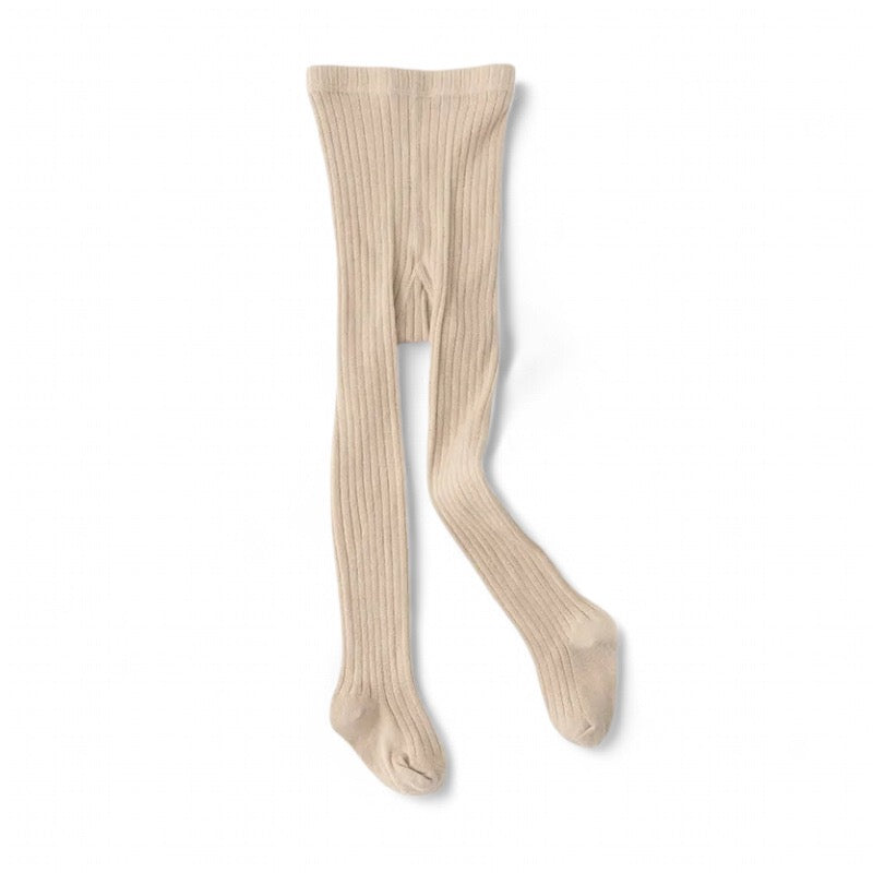 Cotton Baby Stockings (3-6 Months) - Biscuit - Bubbadue