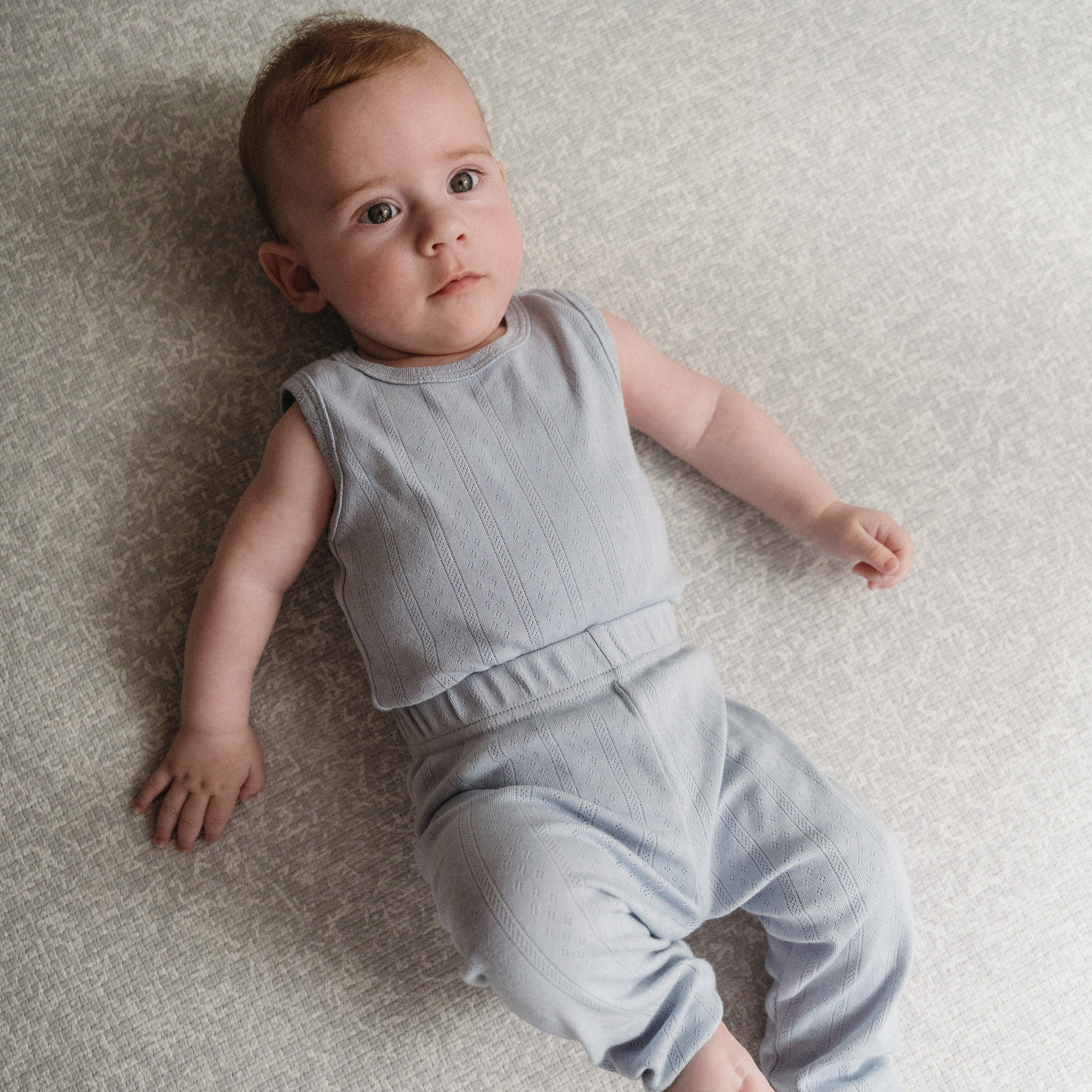 Haven Pointelle Pants - Misty Blue