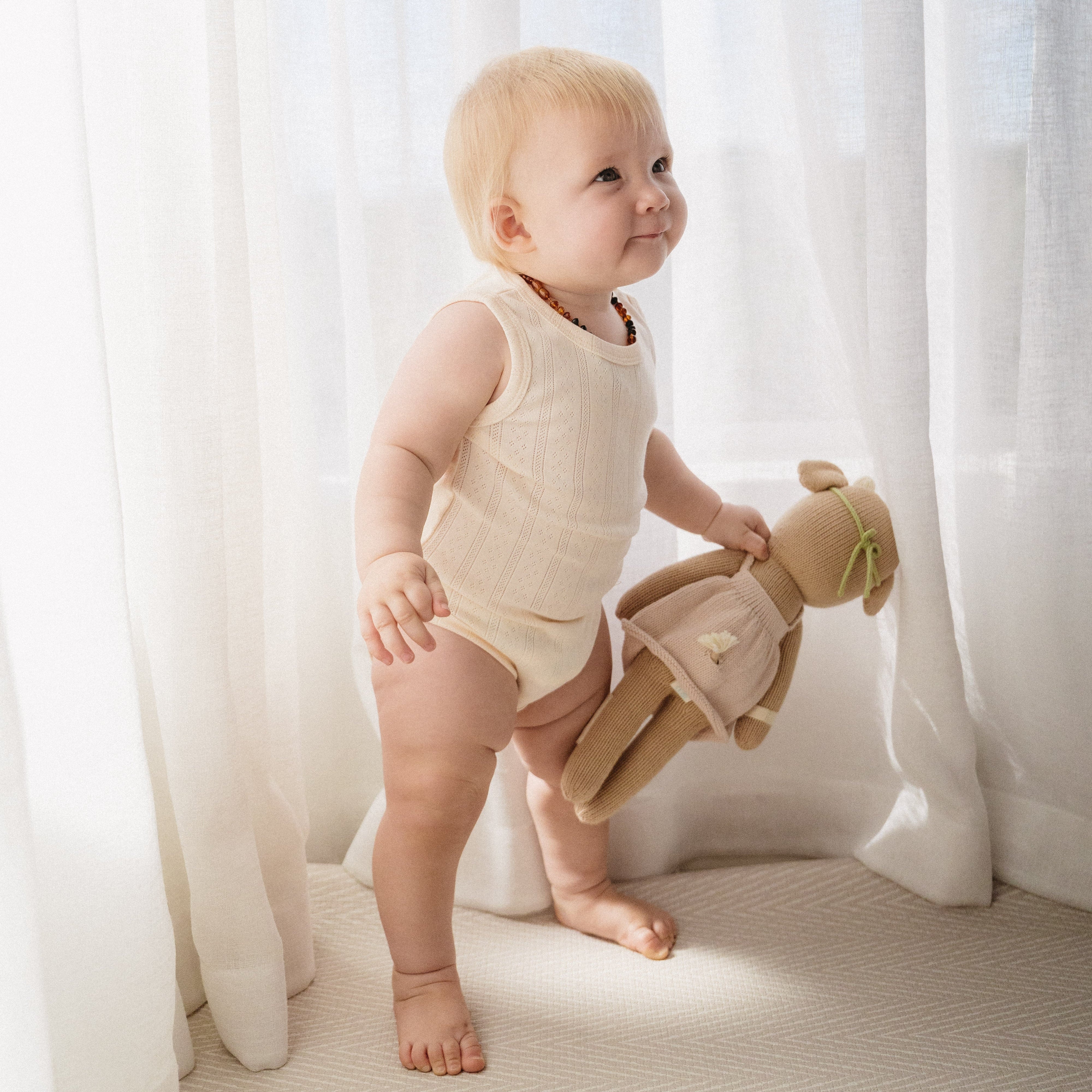 The Haven Pointelle range in Buttermilk