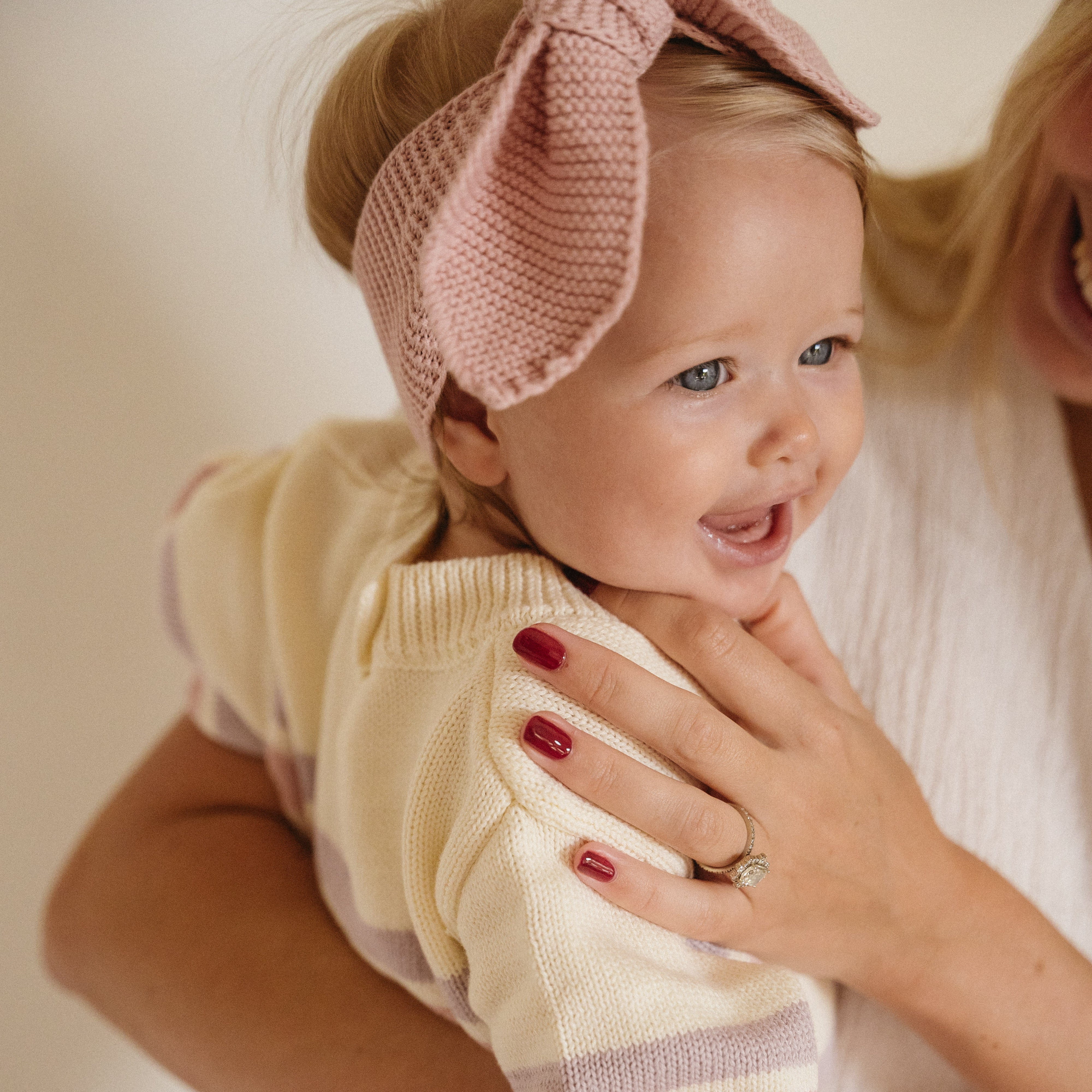 Knitted Baby Headband (0-6 Months) - Honey - Bubbadue