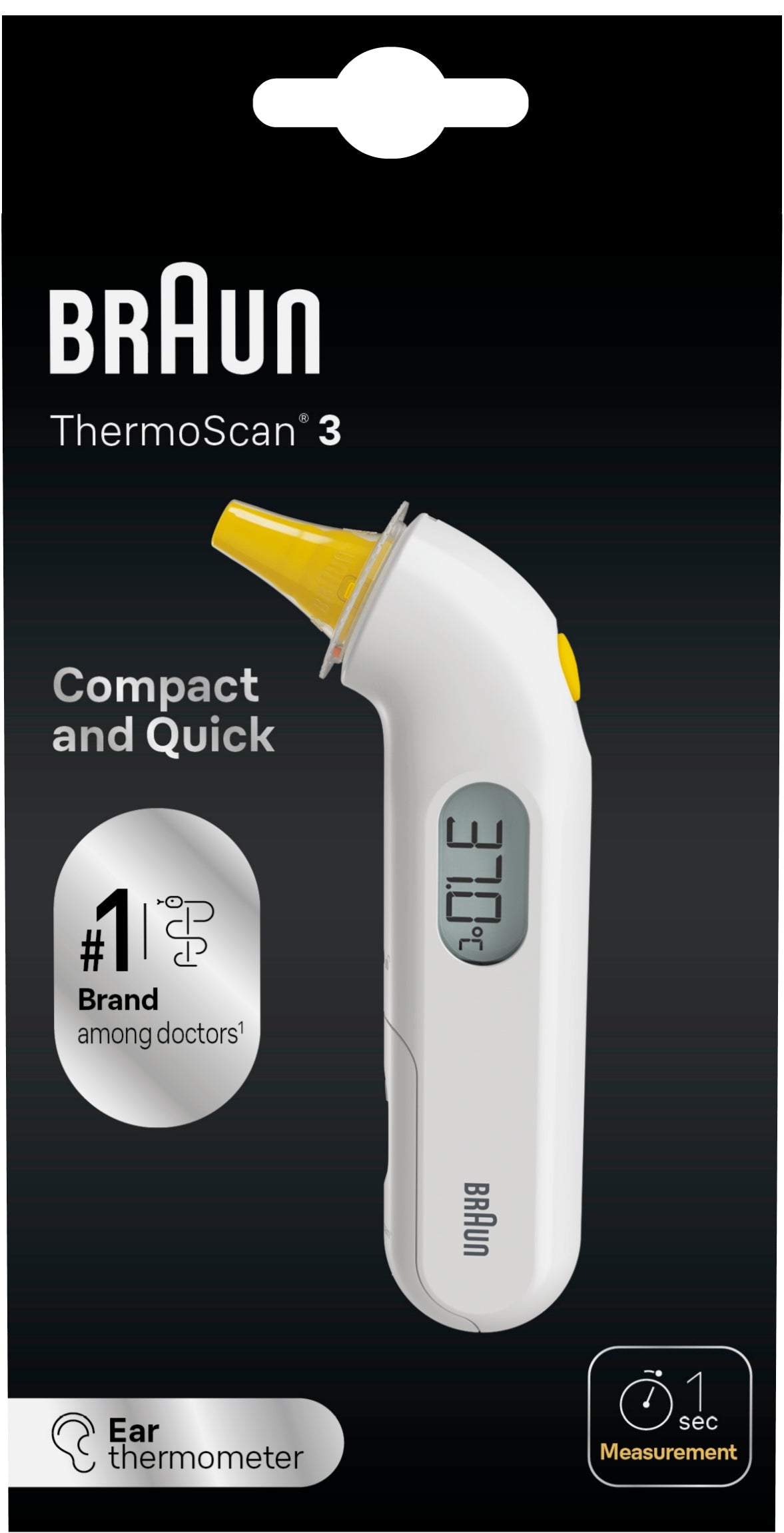 Braun ThermoScan 3 IRT3030 box front