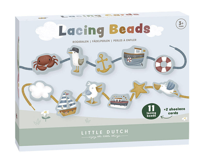Little Dutch Wooden Lacing Beads Sailors Bay