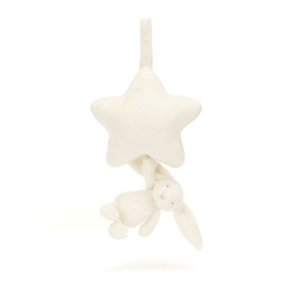 Bashful Cream Bunny Musical Pull - Jellycat - Bubbadue