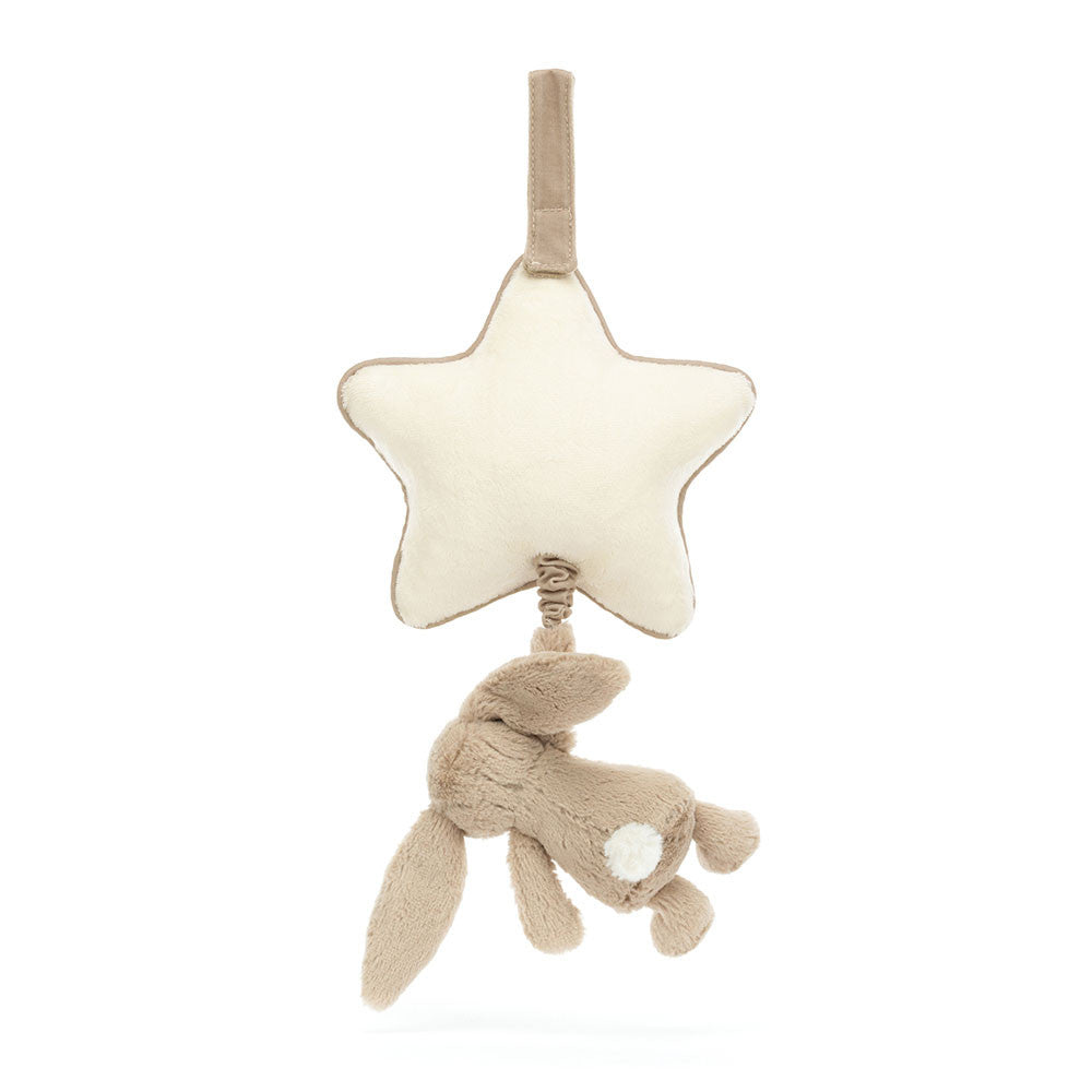 Bashful Beige Bunny Musical Pull - Jellycat - Bubbadue