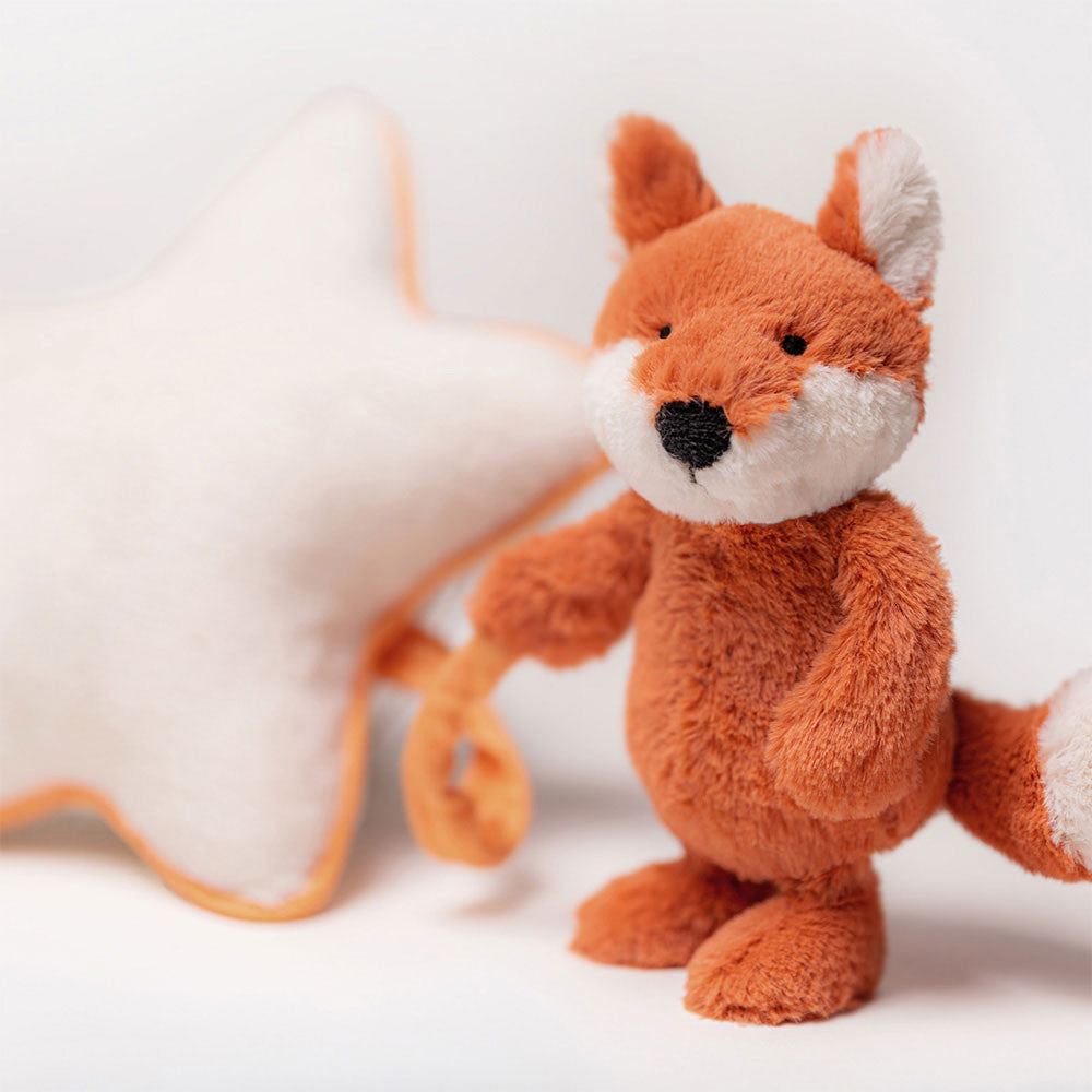 Bashful Fox Cub Musical Pull - Jellycat - Bubbadue