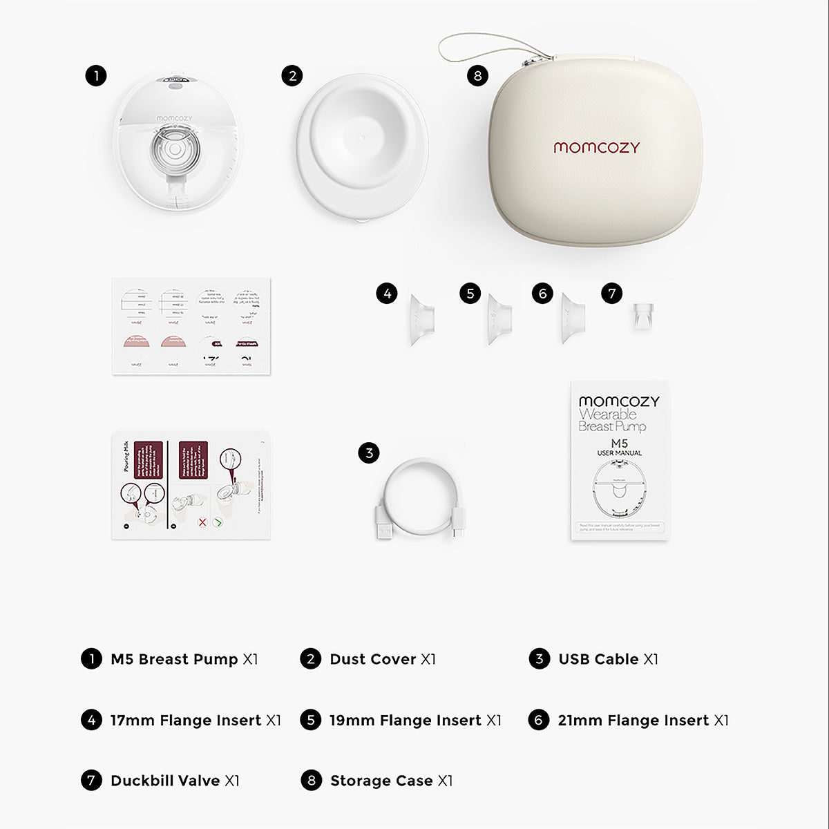 Momcozy M5 single pump worn in-bra