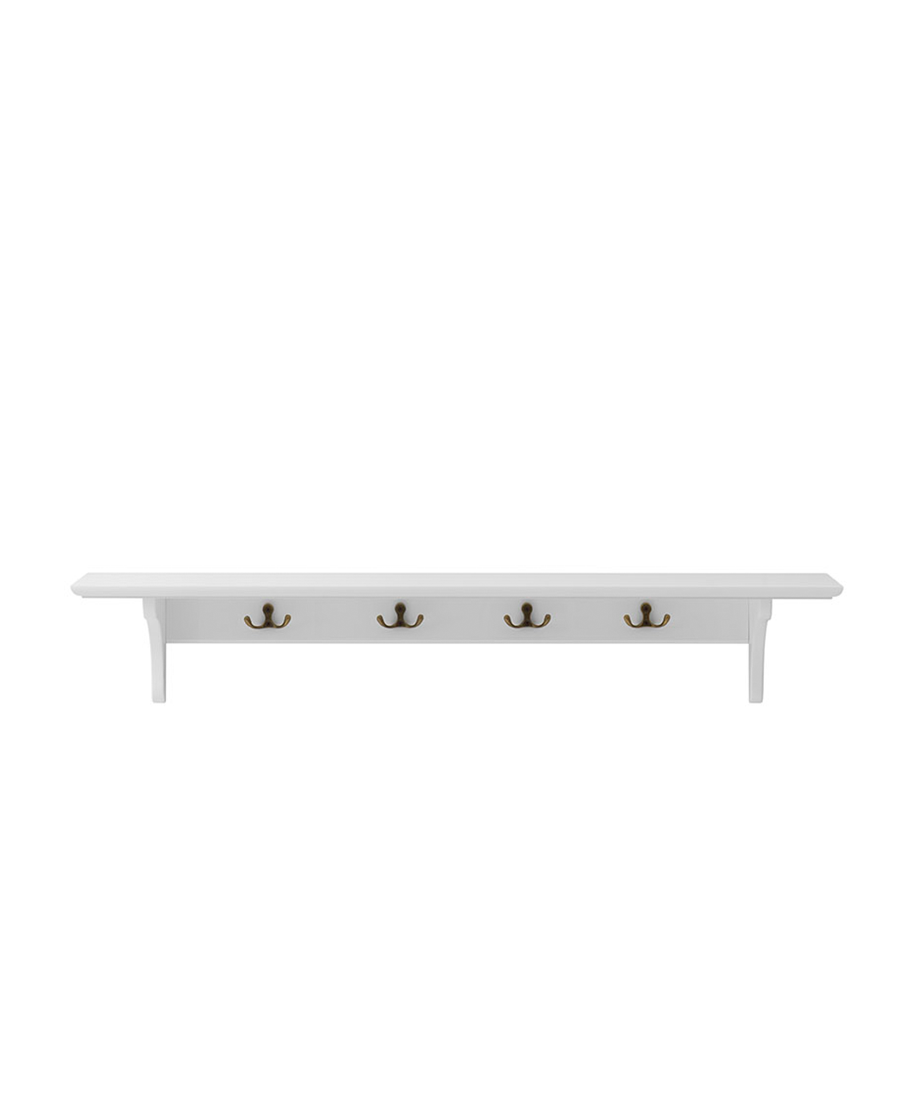 Seaside shelf with hooks, 90x20 cm - Bubbadue