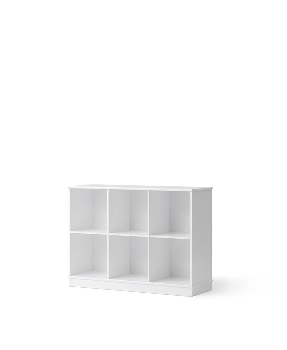 Wood Shelving Unit 3x2 With Base - Bubbadue