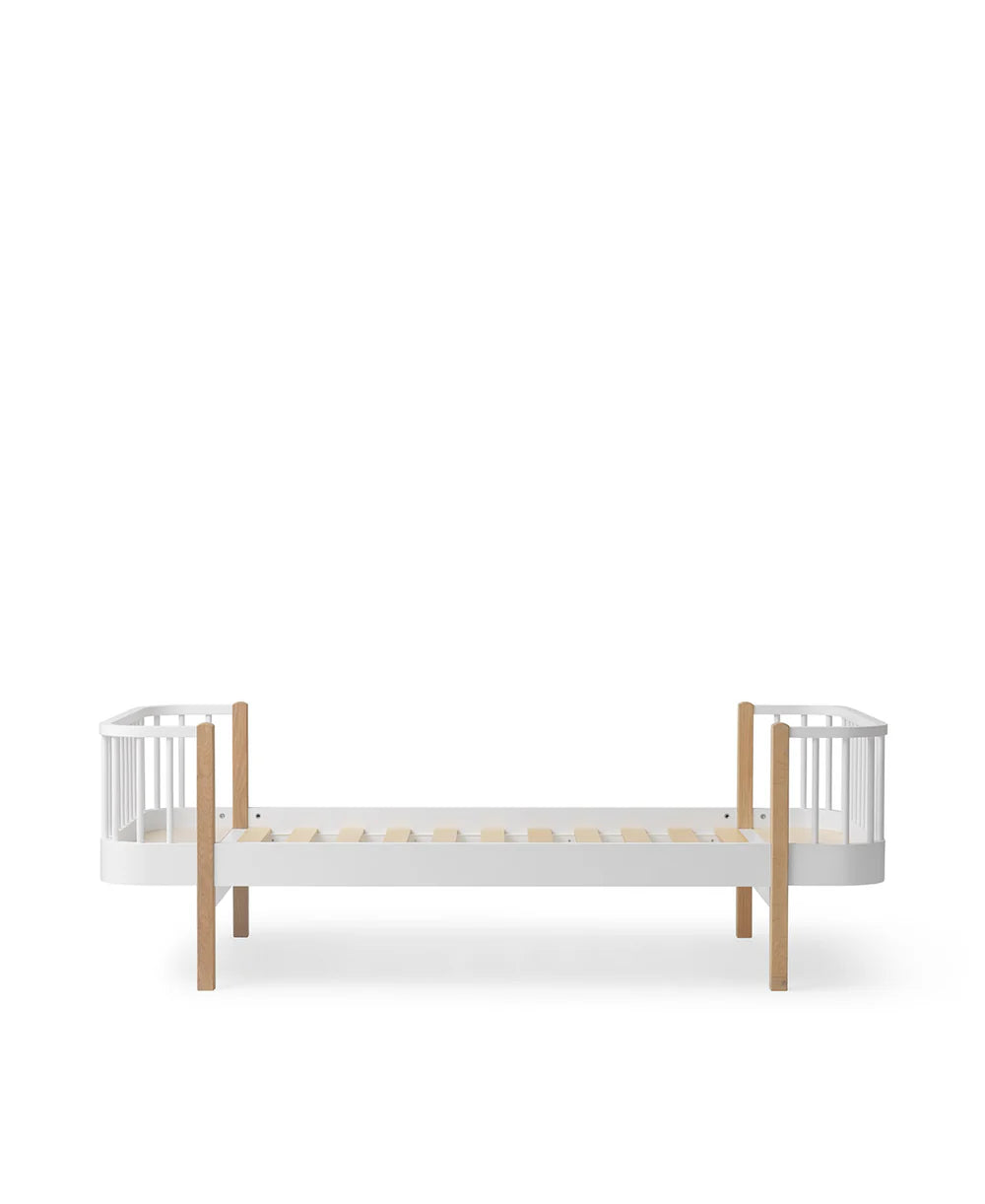 Wood Original Bed - White/Oak - Bubbadue
