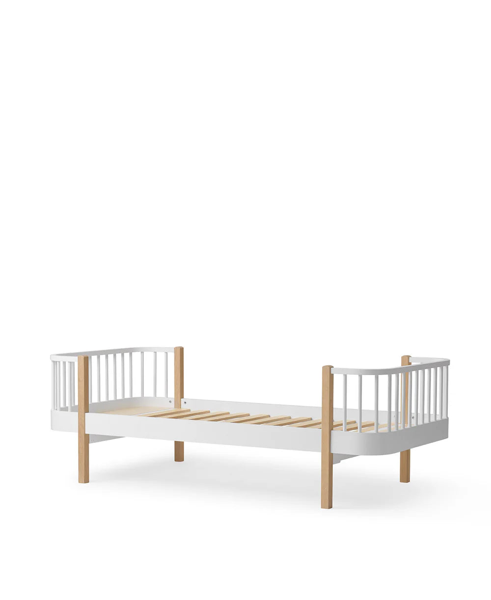 Wood Original Bed - White/Oak - Bubbadue