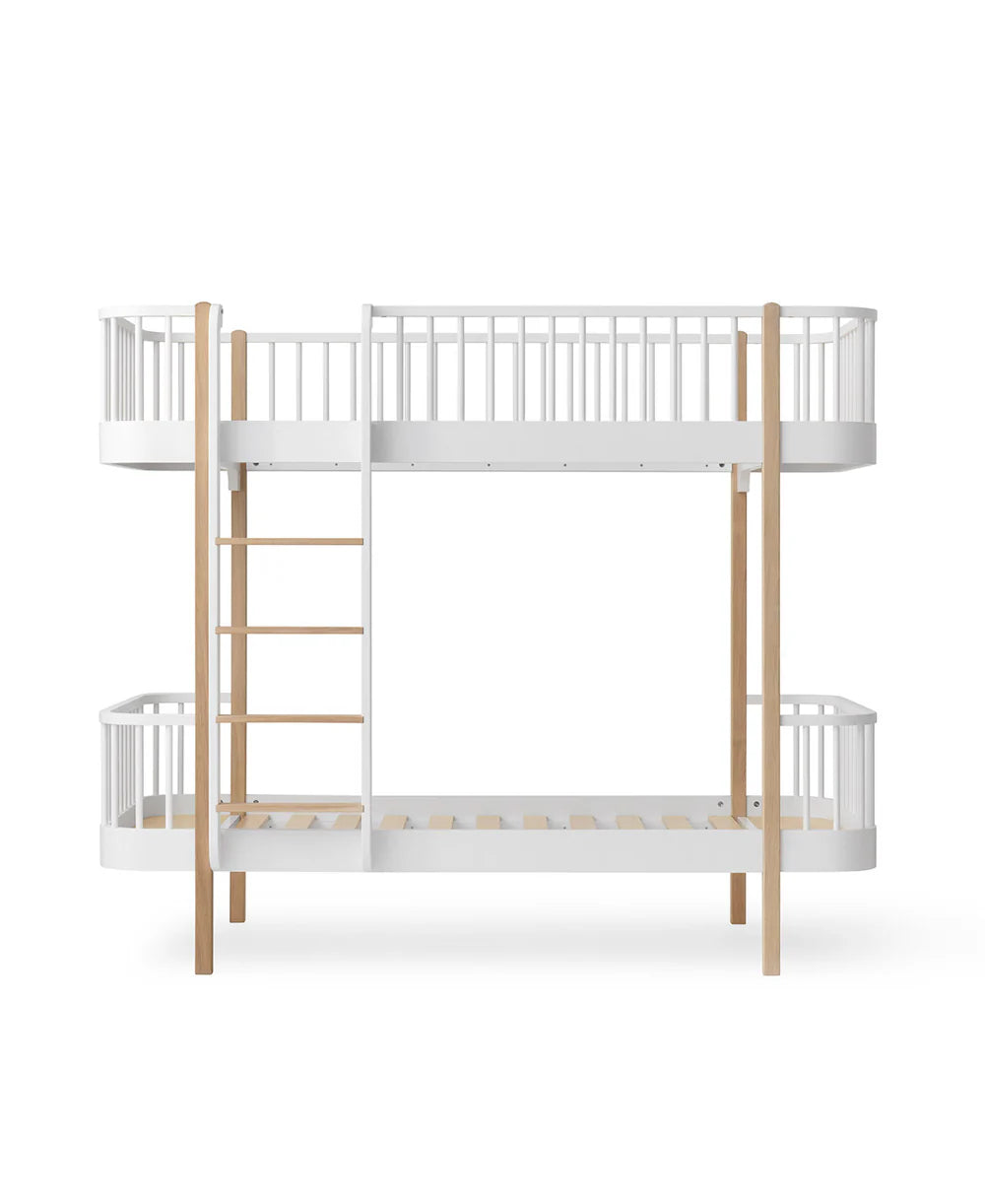 Wood Original Bunk Bed - White/Oak - Bubbadue