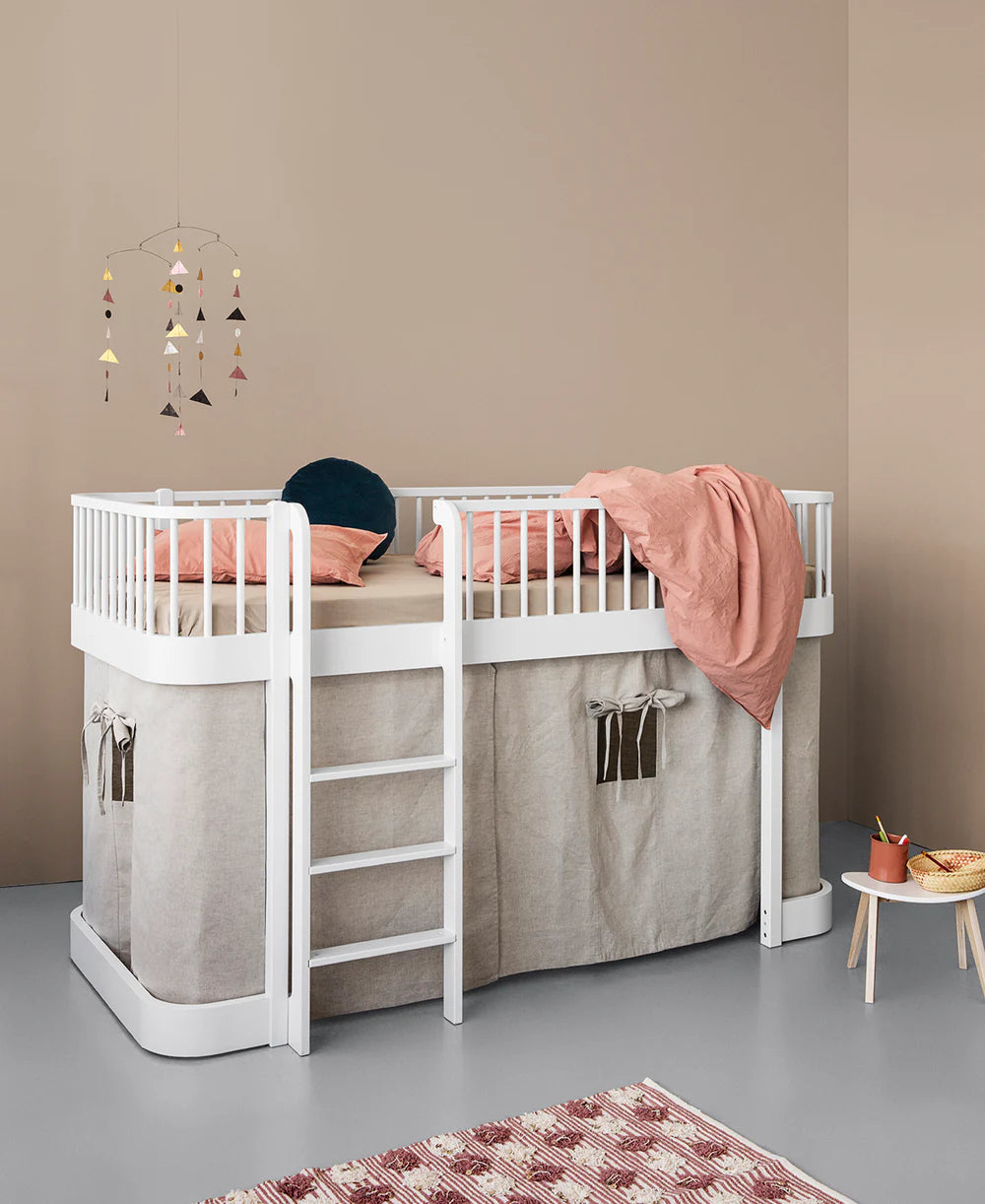 Wood Original Low Loft Bed - White - Bubbadue