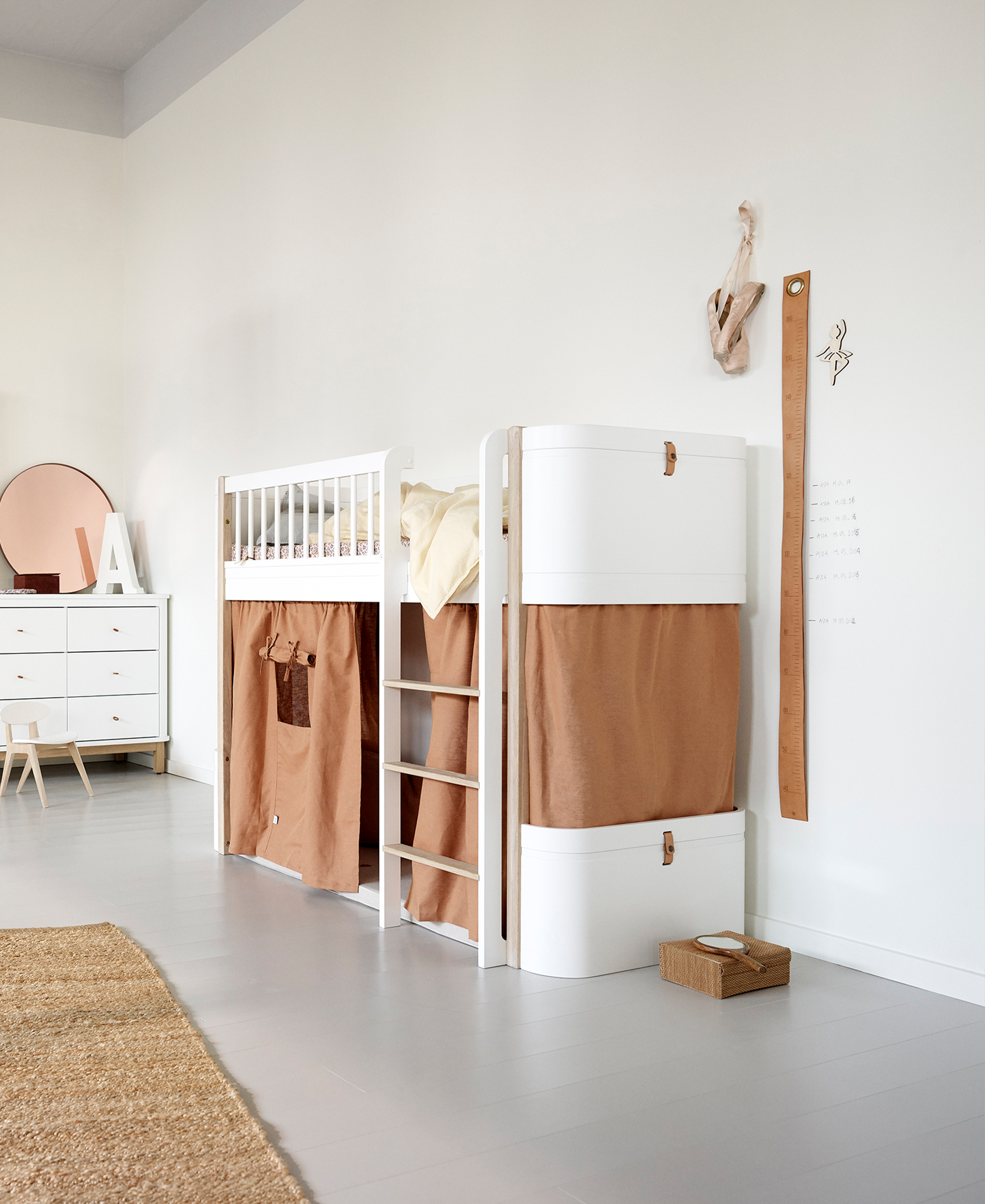 Curtain For Wood Mini+ Low Loft Bed - Caramel