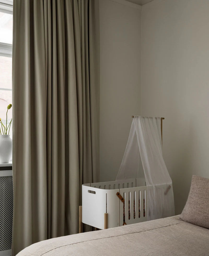 Wood Co-Sleeper incl. Bench Conversion - White/Oak