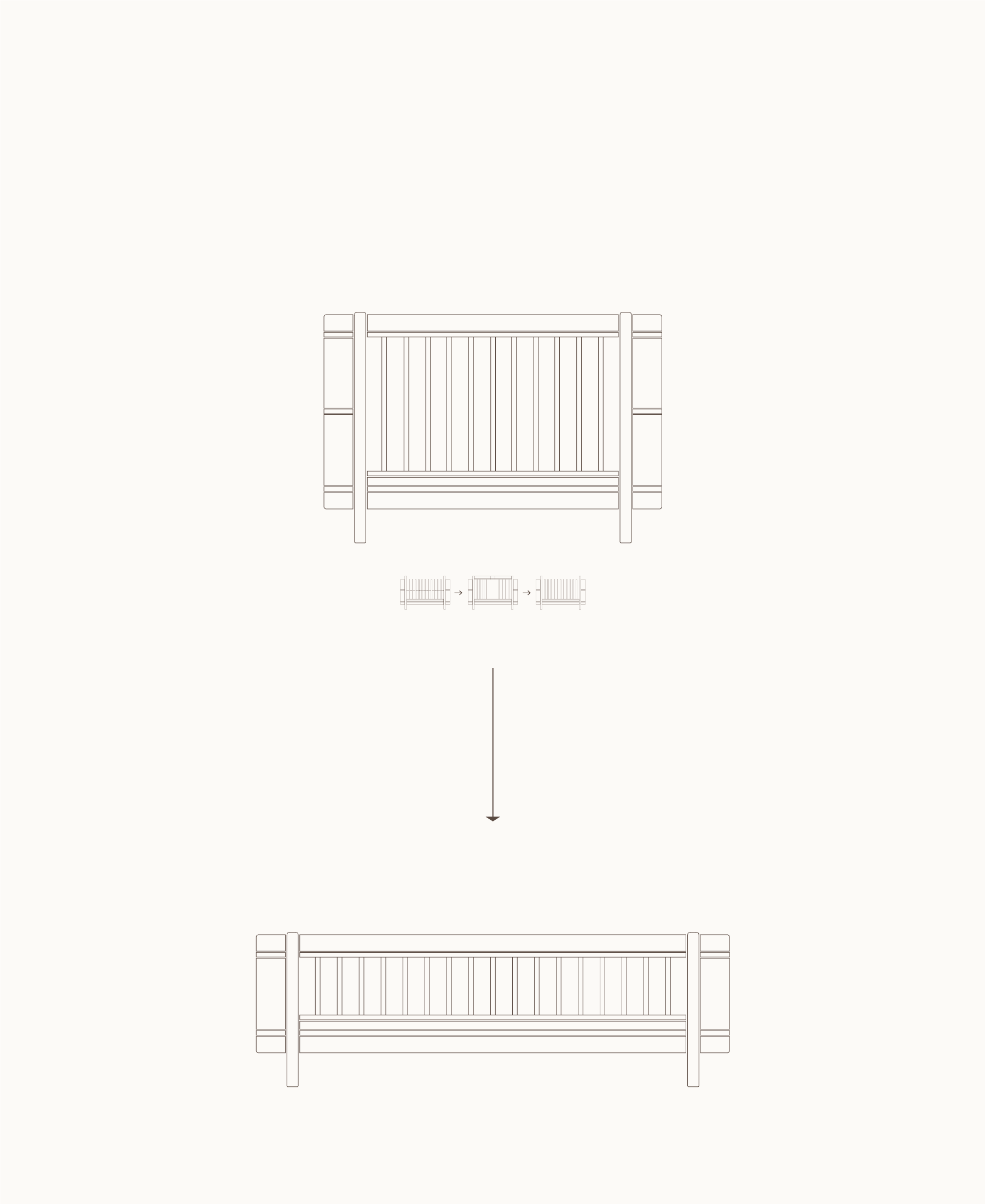 Mini+ Junior Kit (Additional Parts To Mini+ Cot Bed) - White/Oak