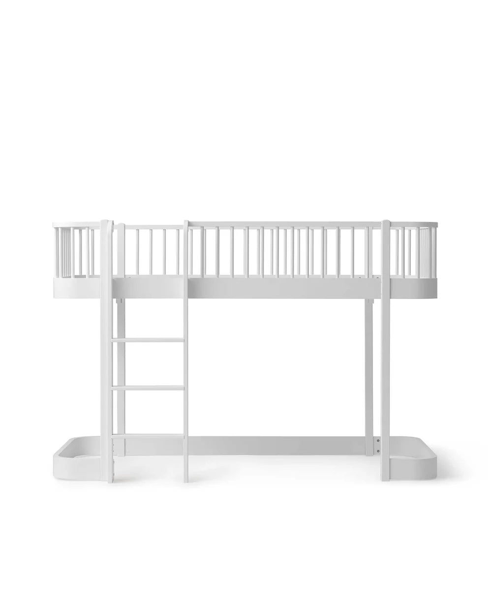 Wood Original Low Loft Bed - White - Bubbadue