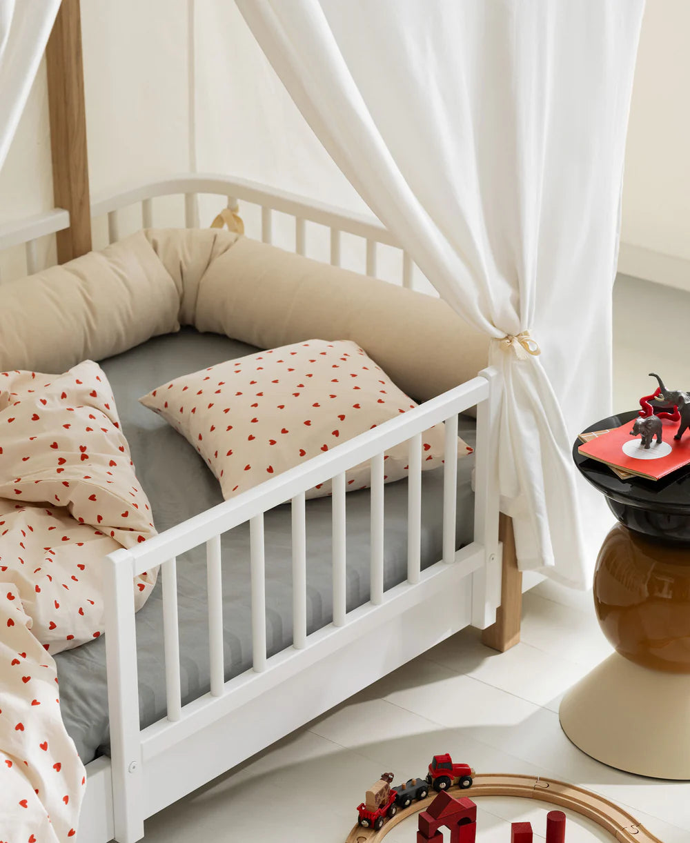 Wood Original House Bed - White/Oak - Bubbadue