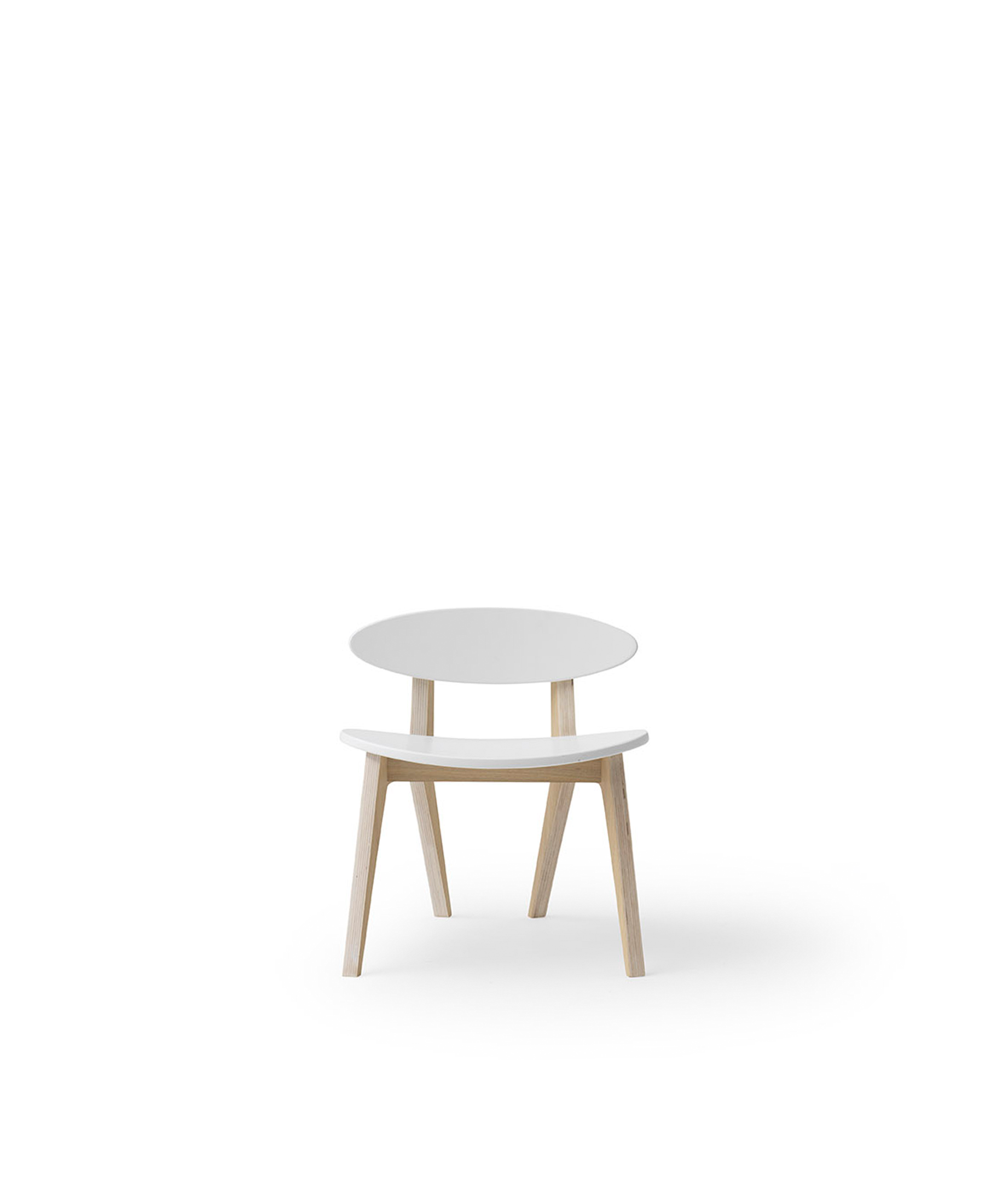 Wood PingPong chair, white/oak - Bubbadue