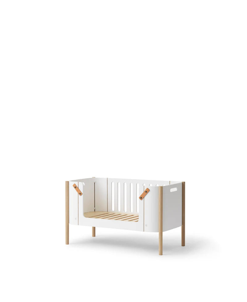 Wood Co-Sleeper incl. Bench Conversion - White/Oak