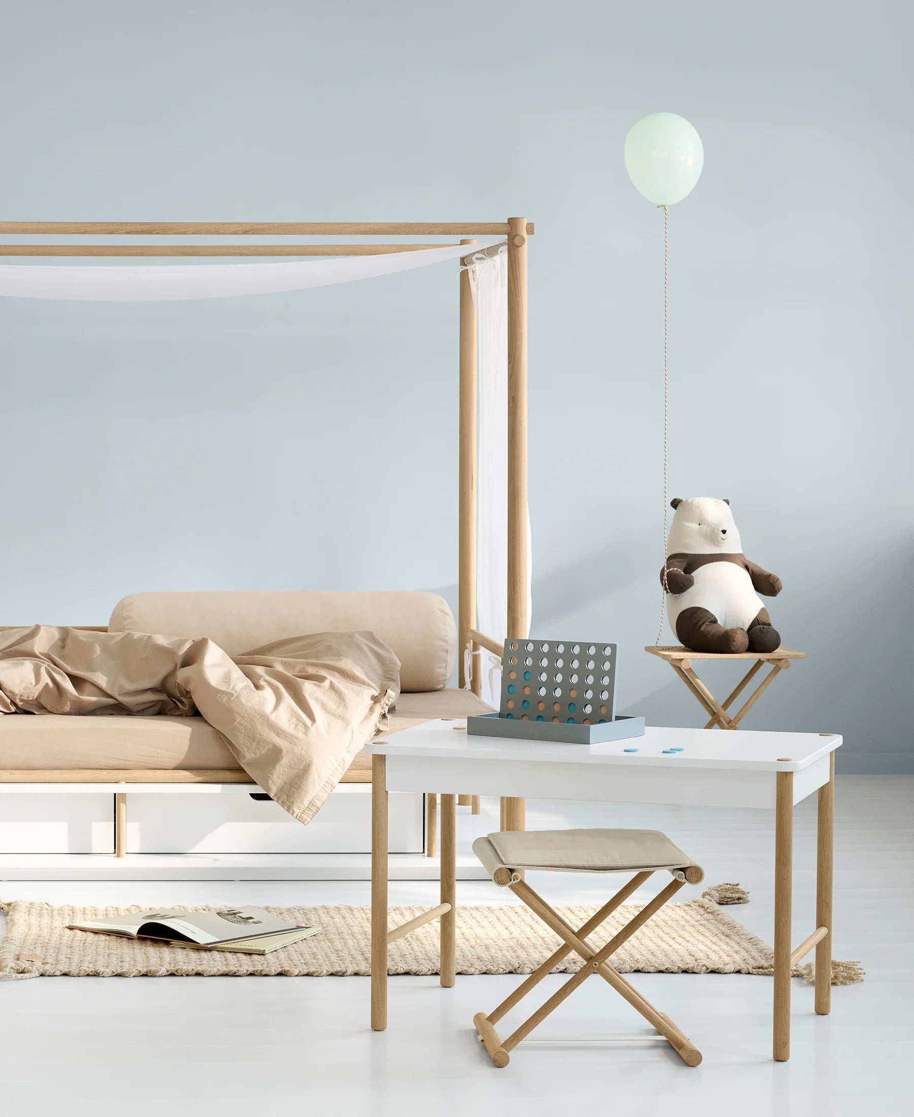 Camp Toddler Stool - Oak/Undyed - Bubbadue