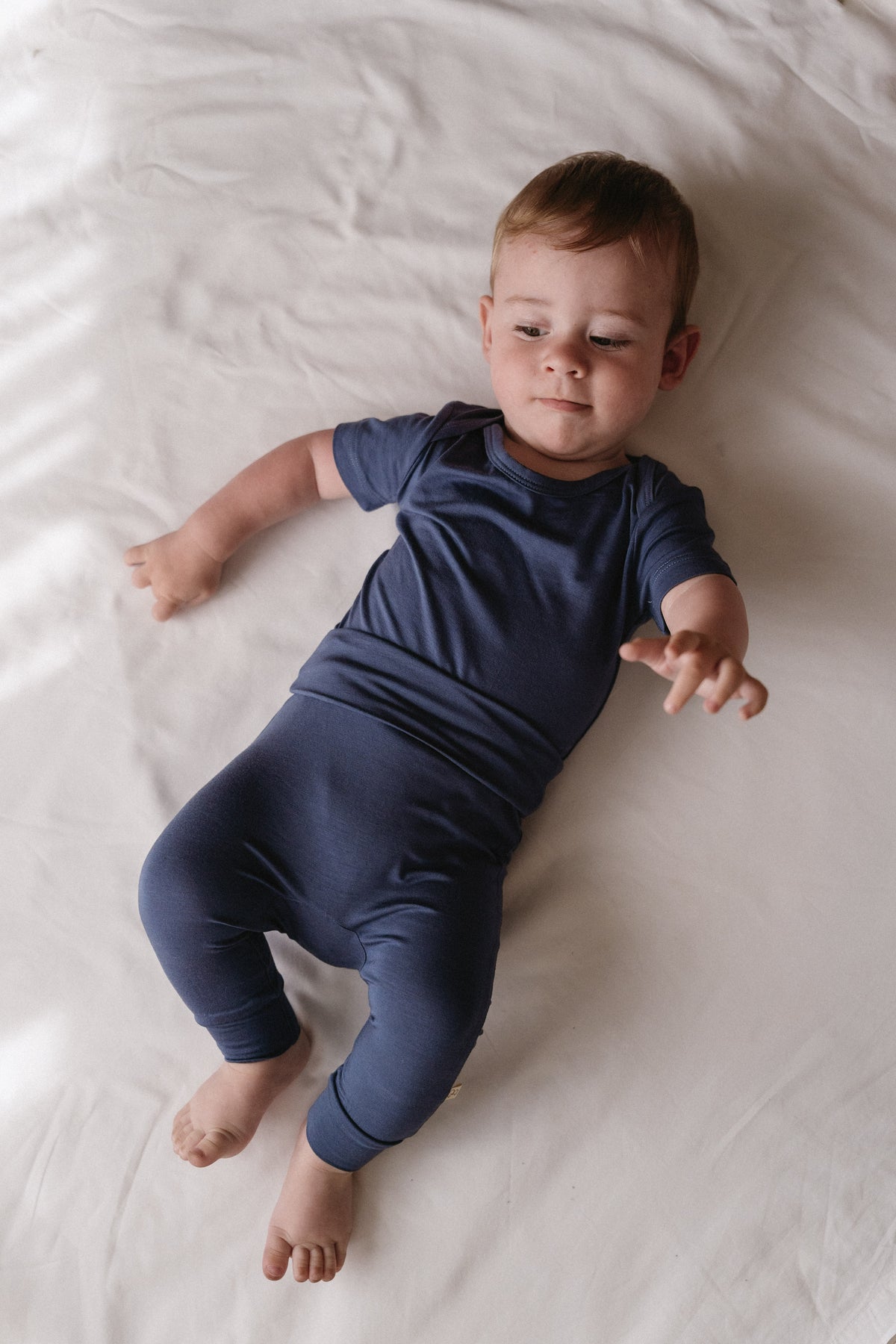 BubbaGrow Harem Pants - Steel Blue