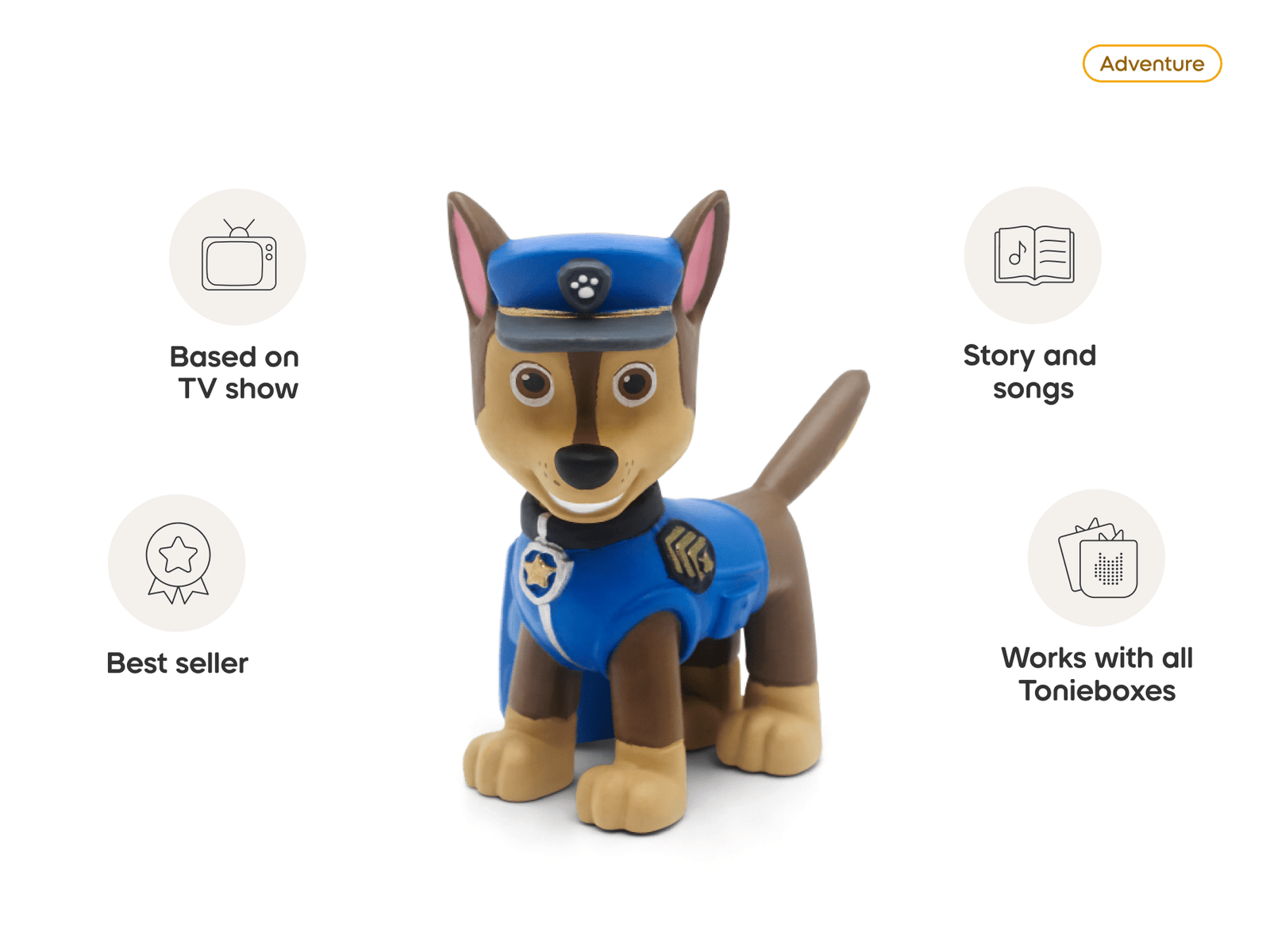 Toniebox 2 PAW Patrol Play Set, Moon Grey
