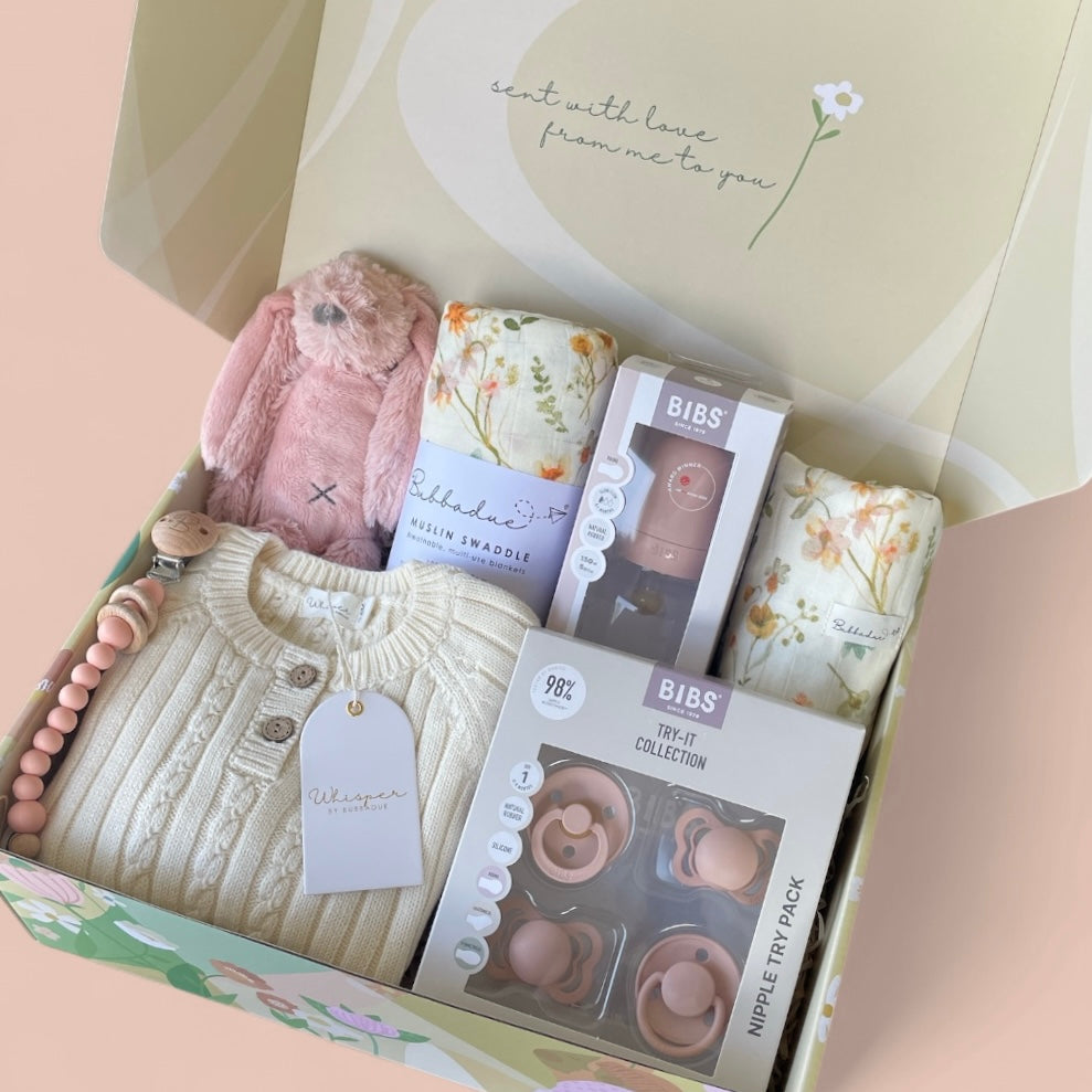 The Rosie Box - Luxury Newborn Baby Gift Box - Bubbadue