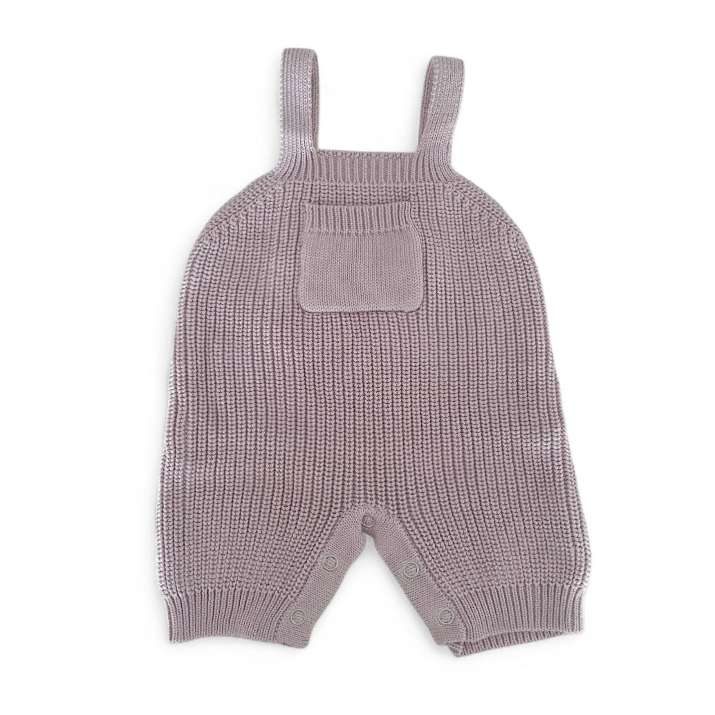 Knitted Dungaree - Lilac - Bubbadue