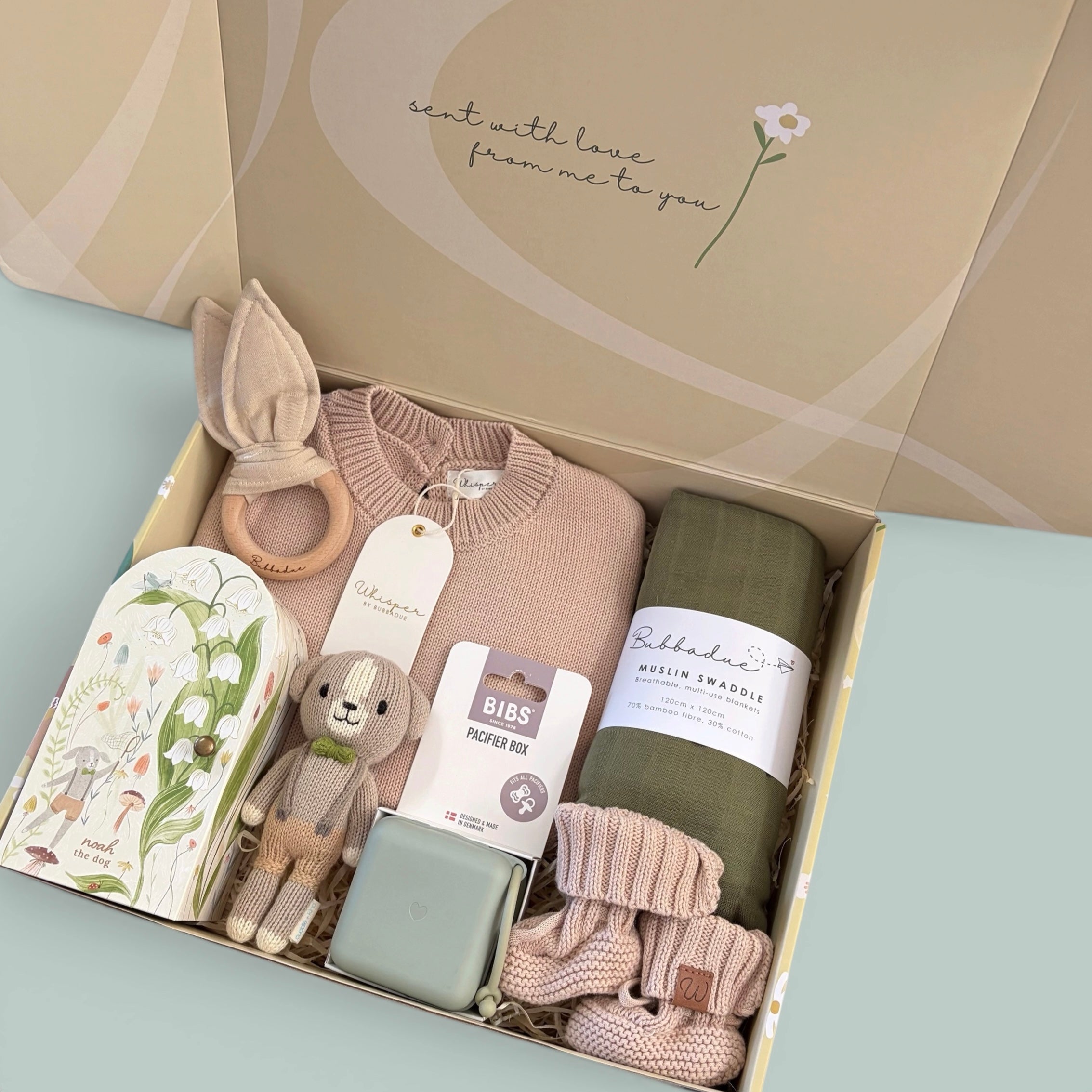 Bubbadue Olly Box luxury gift box with elegant packaging and decorative ribbon, showcasing a high-end Bubbadue Bubbadue Box.