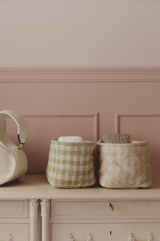 Lorena Canals Quilted Basket - Matcha