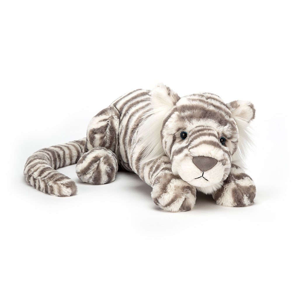 Sacha Snow Tiger Really Big - Jellycat - Bubbadue