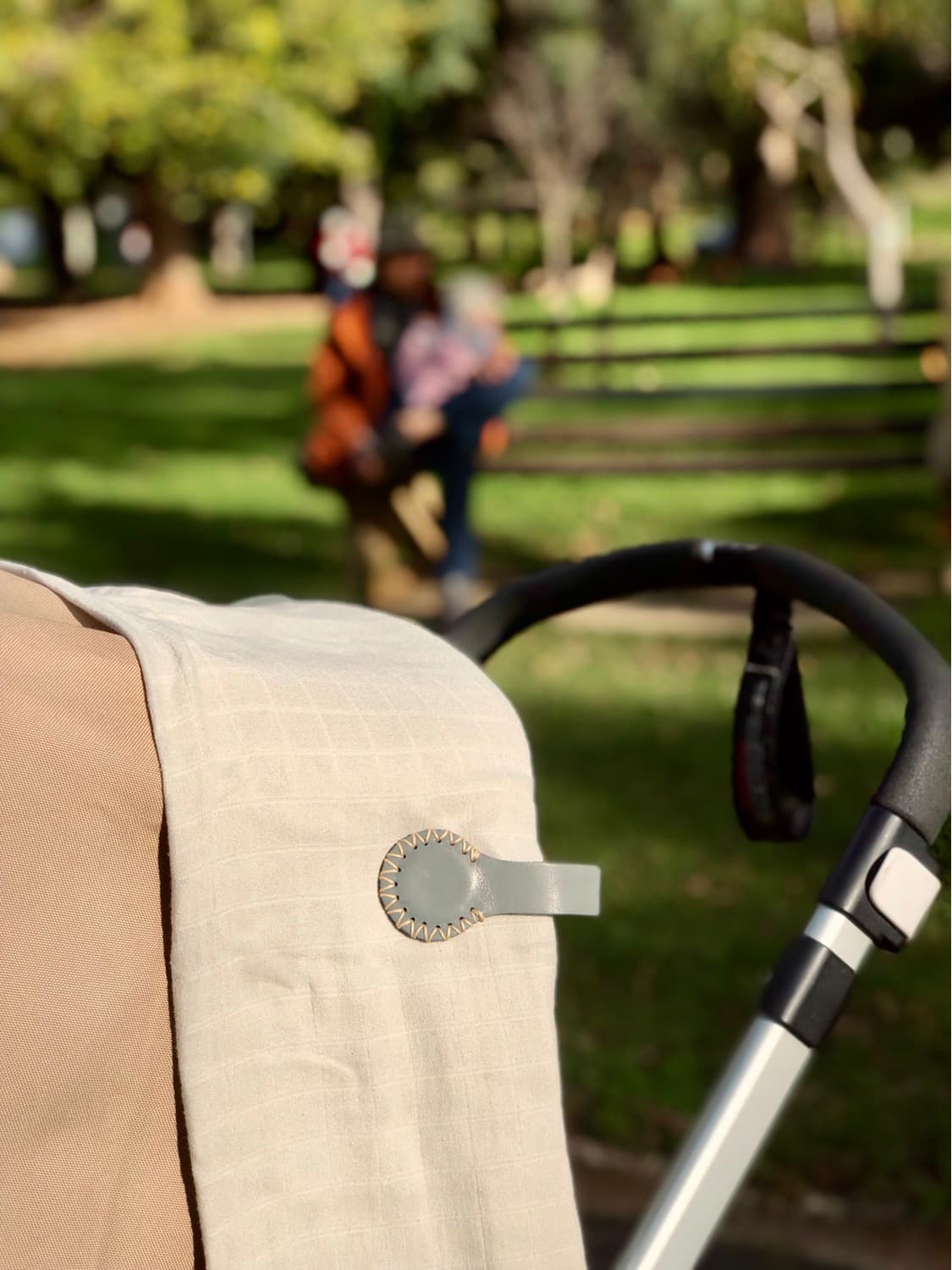 Table Mountain with Cream Stitching – Stella Clip (2pcs) - Bubbadue