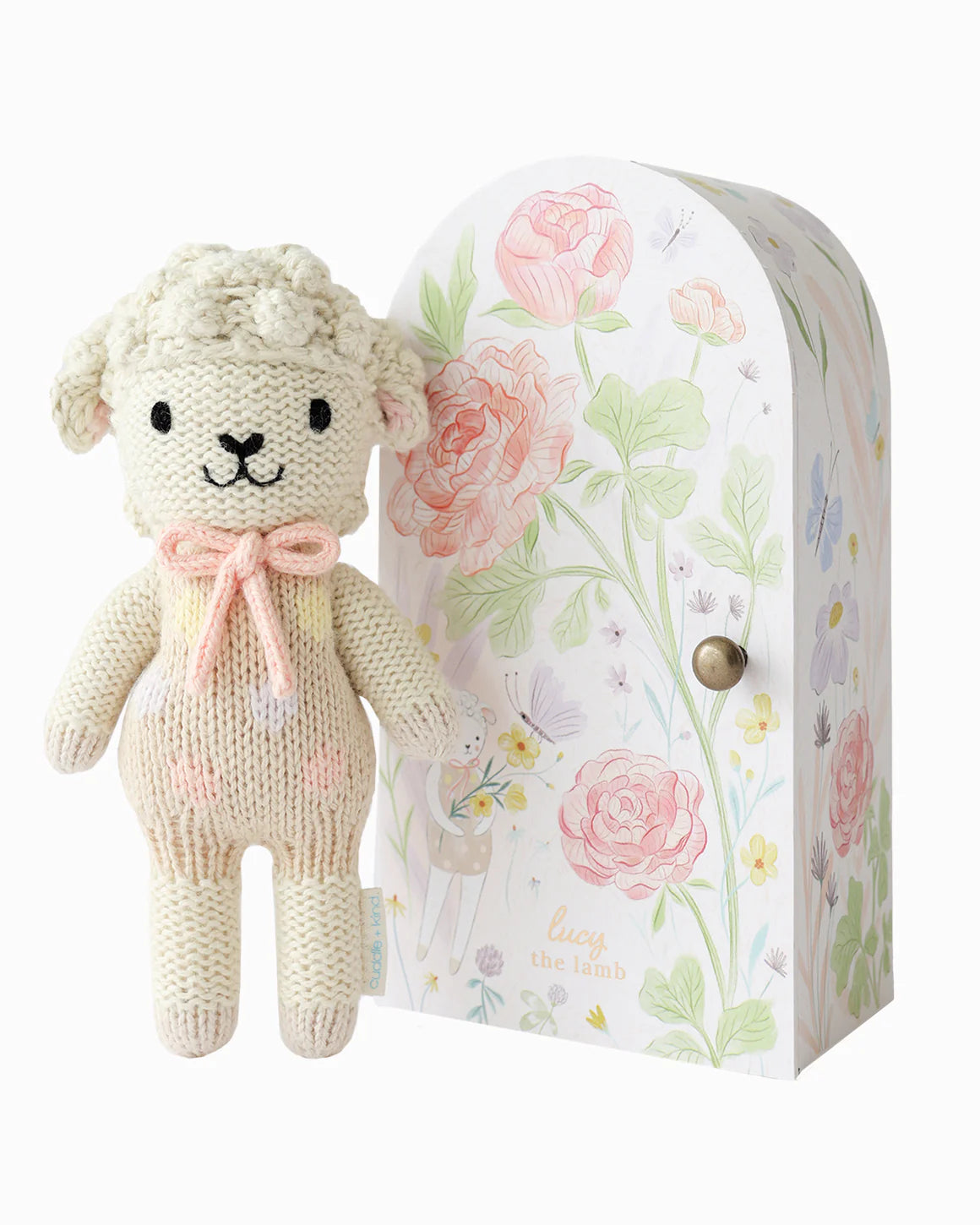 Tiny Lucy the Lamb (Pastel) - Cuddle + Kind - Bubbadue