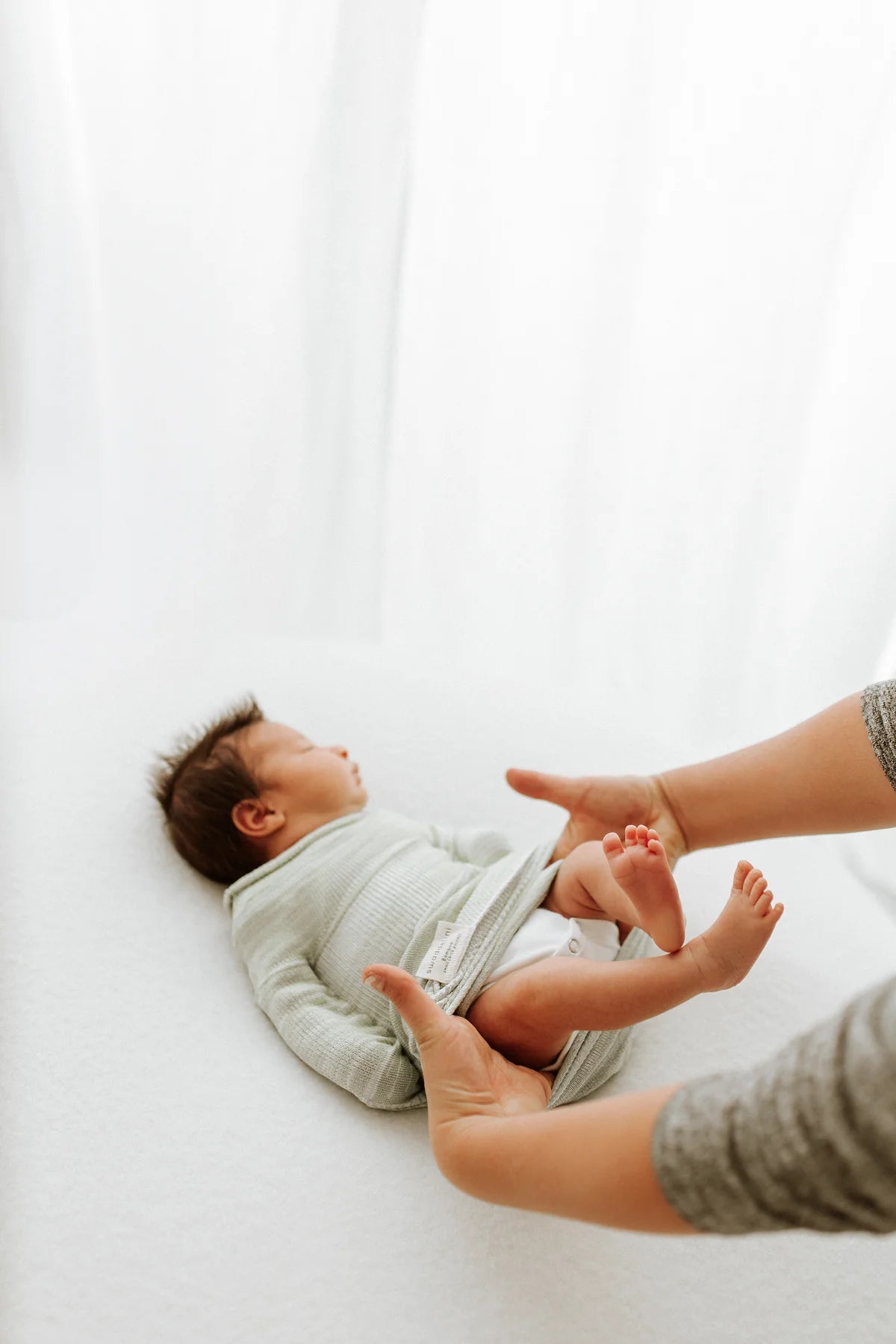 Bamboo Blend Mint Swaddle Sleep Sack