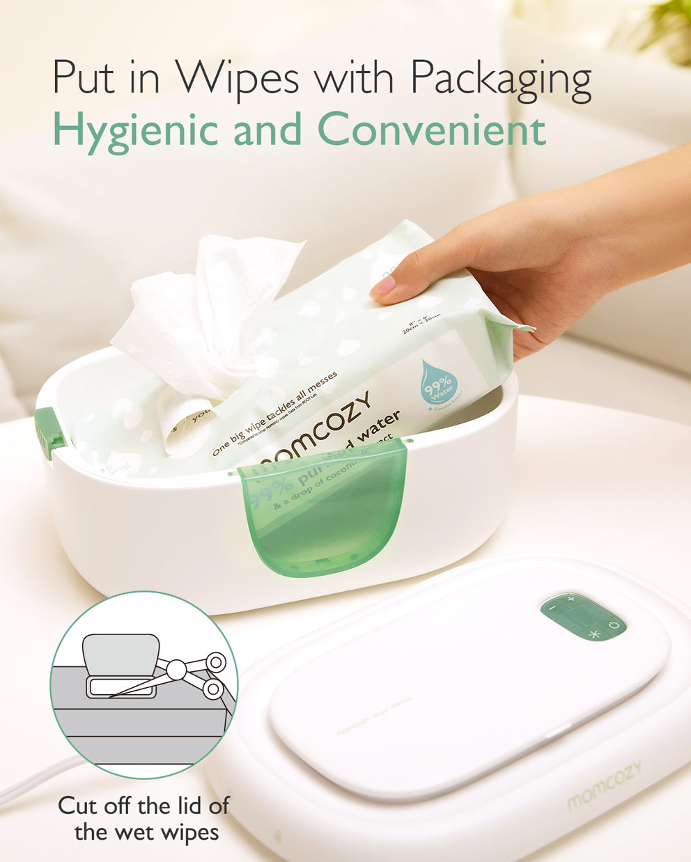Momcozy wipe warmer large capacity