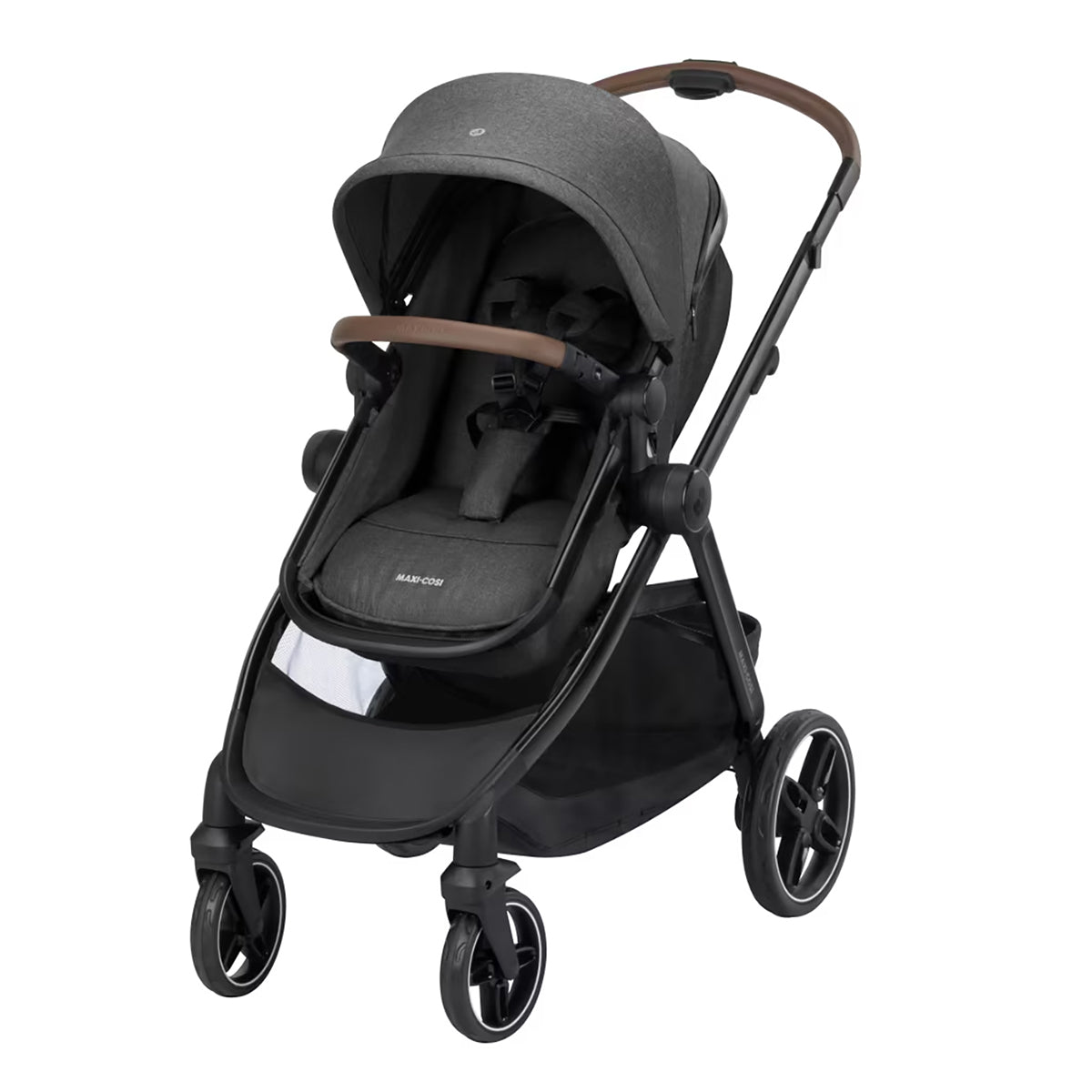 Zelia S Trio² Travel System: Zelia S Trio² Stroller + CabrioFix i-Size Car Seat + Nursery Bag - Dark Grey