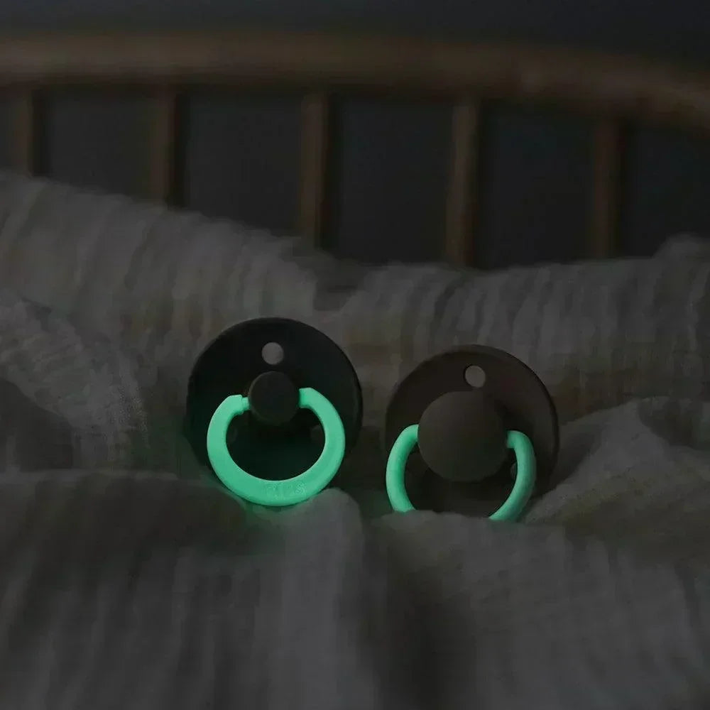 BIBS Colour GLOW in the dark pacifiers - Bubbadue
