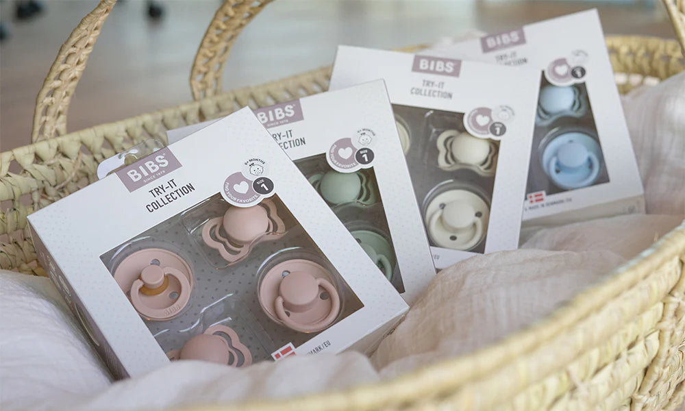 BIBS Pacifiers / Dummies Try-It Collection - Vanilla - Bubbadue