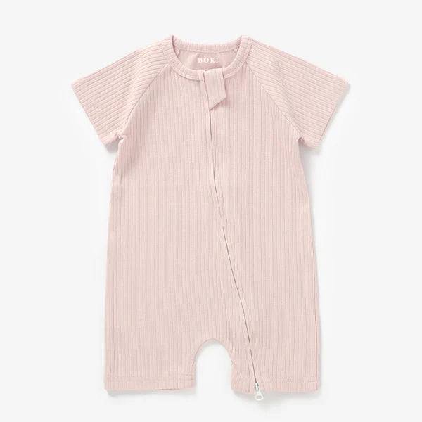 Organic Ribbed Summer Zipsuit - Baby Clothing (0-3 Months) - Bubbadue