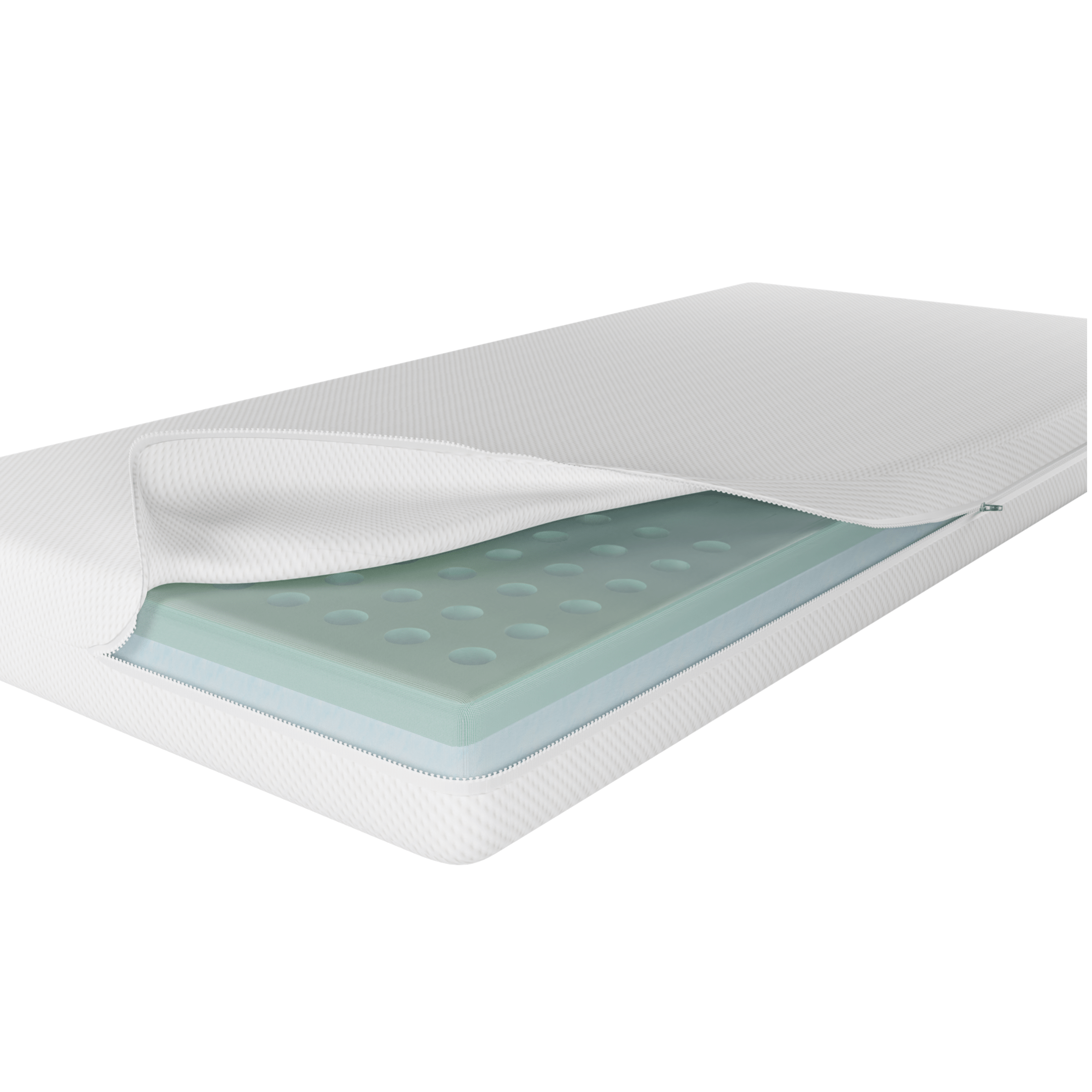 Bubbadue Dual Foam Cot Mattress In-A-Box (118 x 56 x 10cm) - Bubbadue
