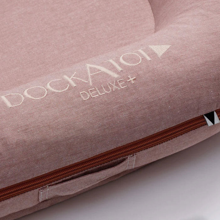 Deluxe+ Dock (0-8 months) - Ginger Chambray - Bubbadue