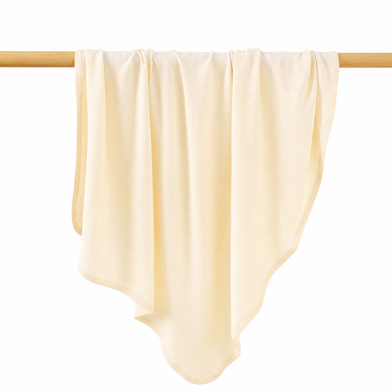 Haven Pointelle Baby Blanket in Buttermilk