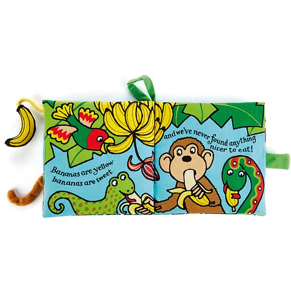 I Am A Monkey Soft Book - Jellycat - Bubbadue