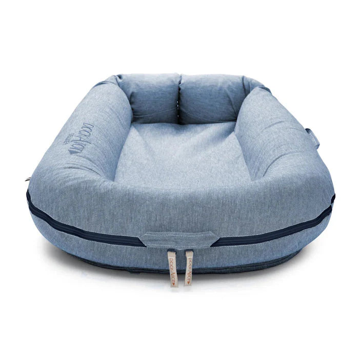 Deluxe+ Dock (0-8 months) - Indigo Chambray - Bubbadue