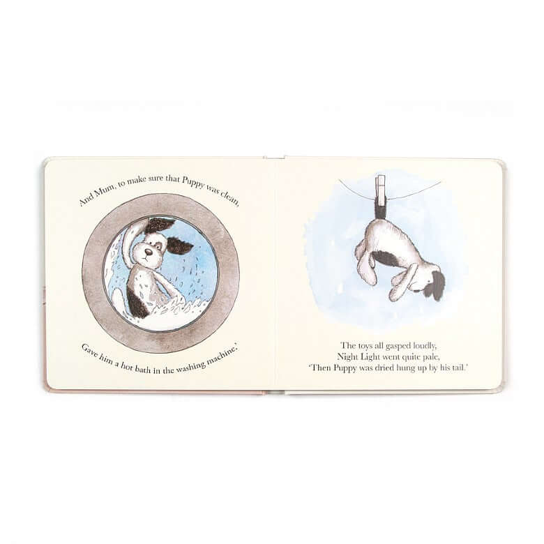 Scruffy Puppy Book - Jellycat - Bubbadue