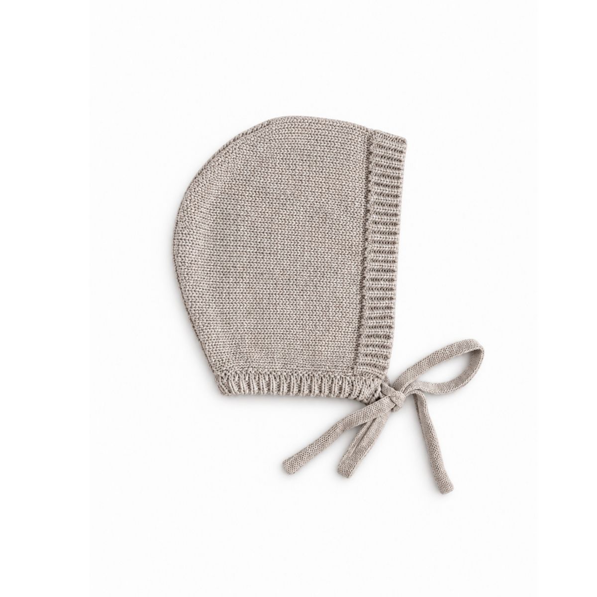 Knitted Bonnet (Newborn) - Biscuit