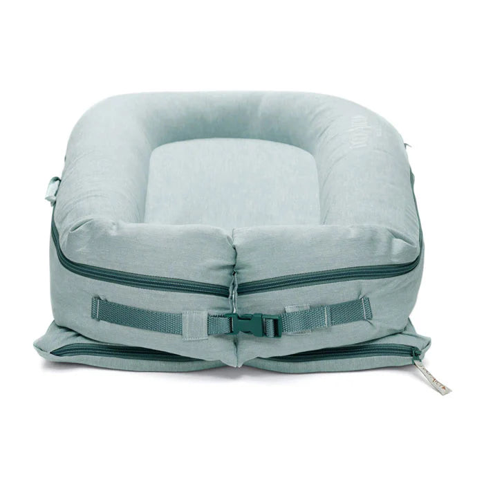 Deluxe+ Dock (0-8 months) - Marine Chambray - Bubbadue