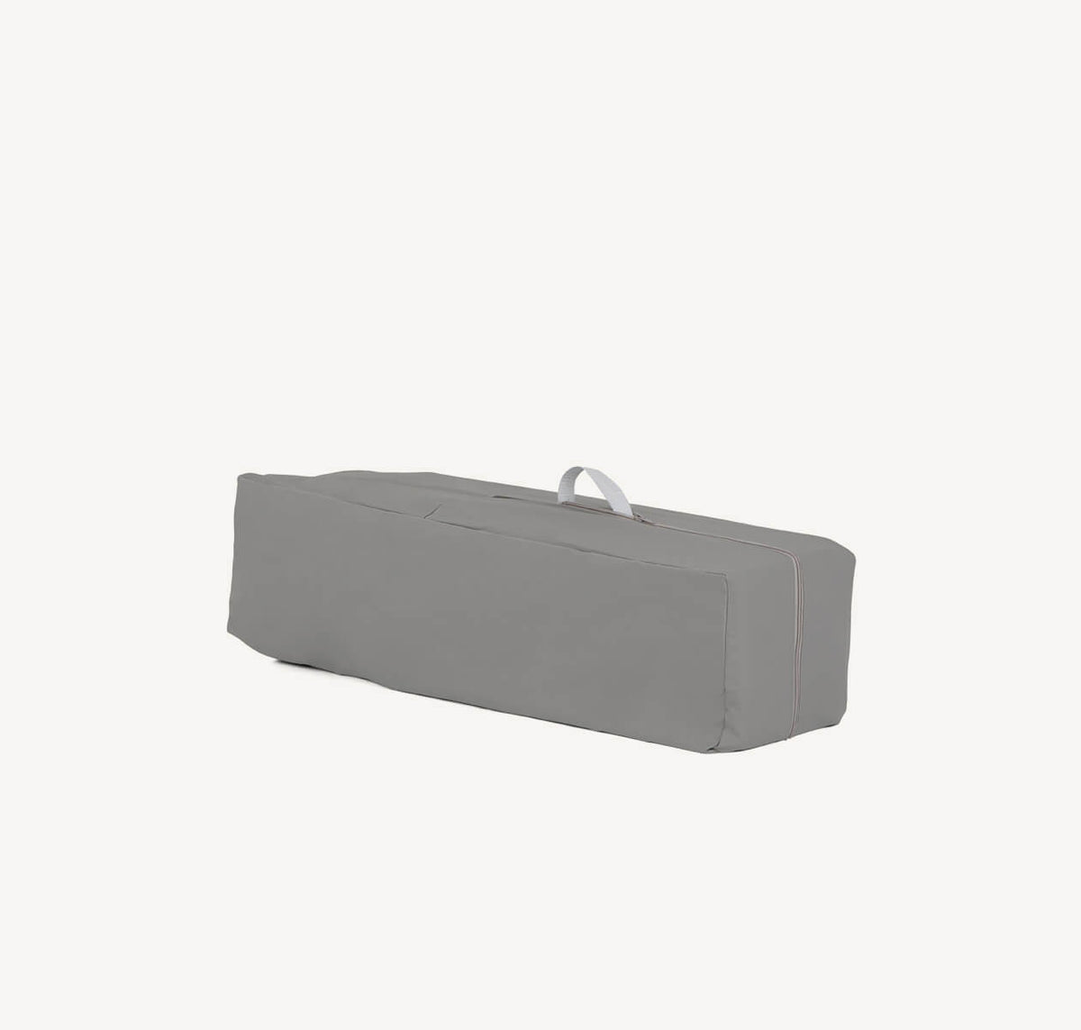 Joie Kubbie Sleep bedside crib and travel cot in foggy grey with carrying bag, compact and portable for easy travel and bedside use.